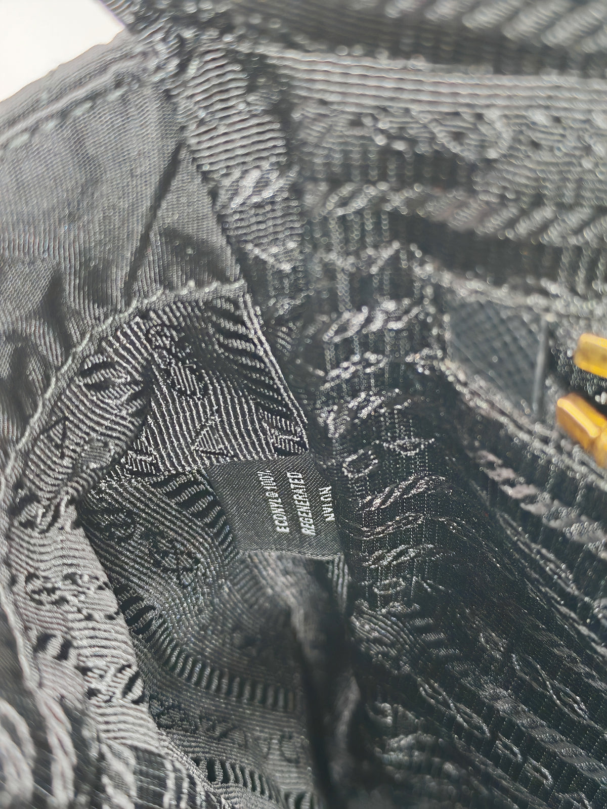 Prada Re-Edition 1995 Chain Shoulder Bag in Black Tessuto Nylon and Gold Hardware