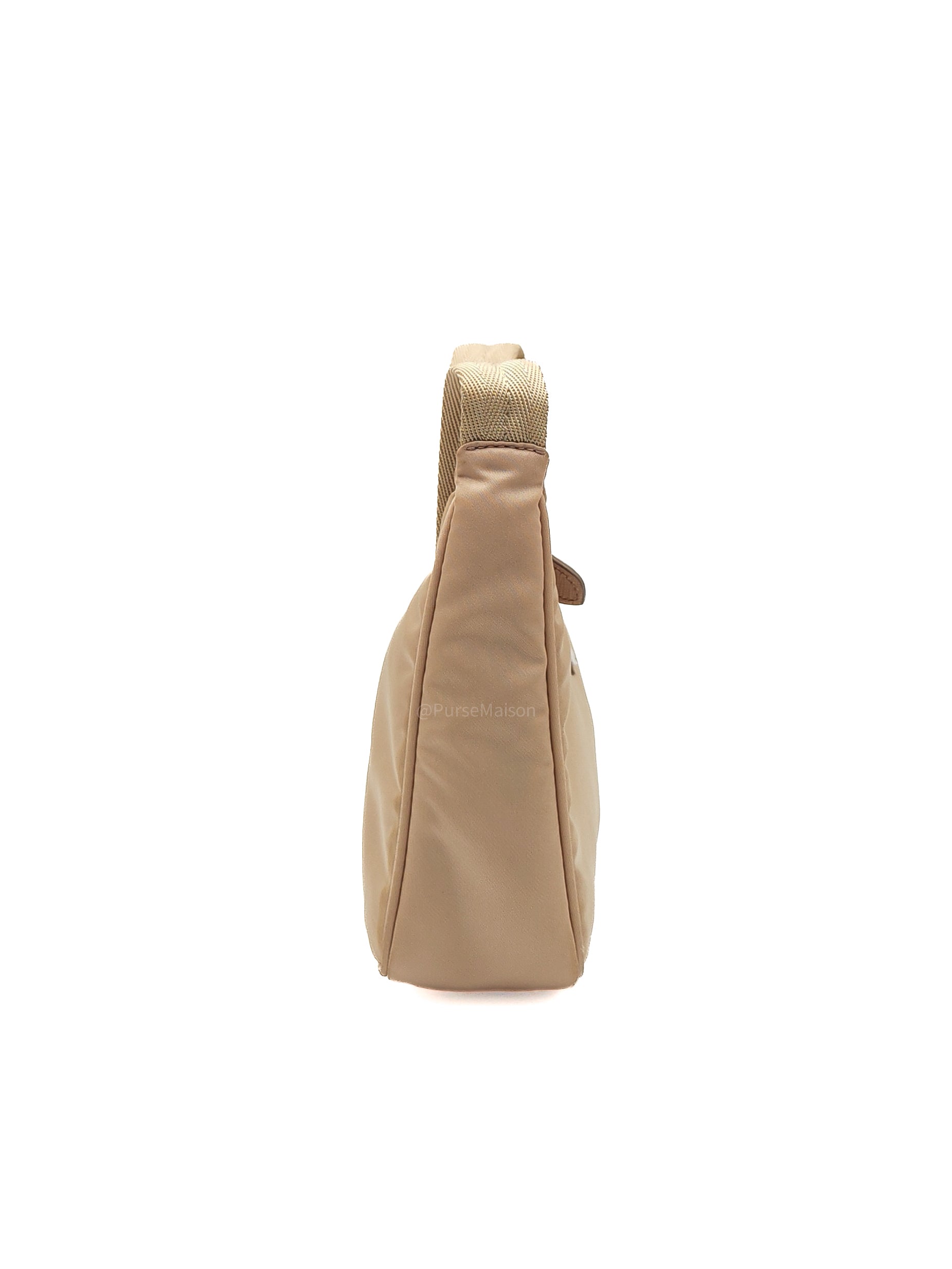 Prada Re-Edition 2000 Mini Bag in Beige Tessuto Nylon Leather