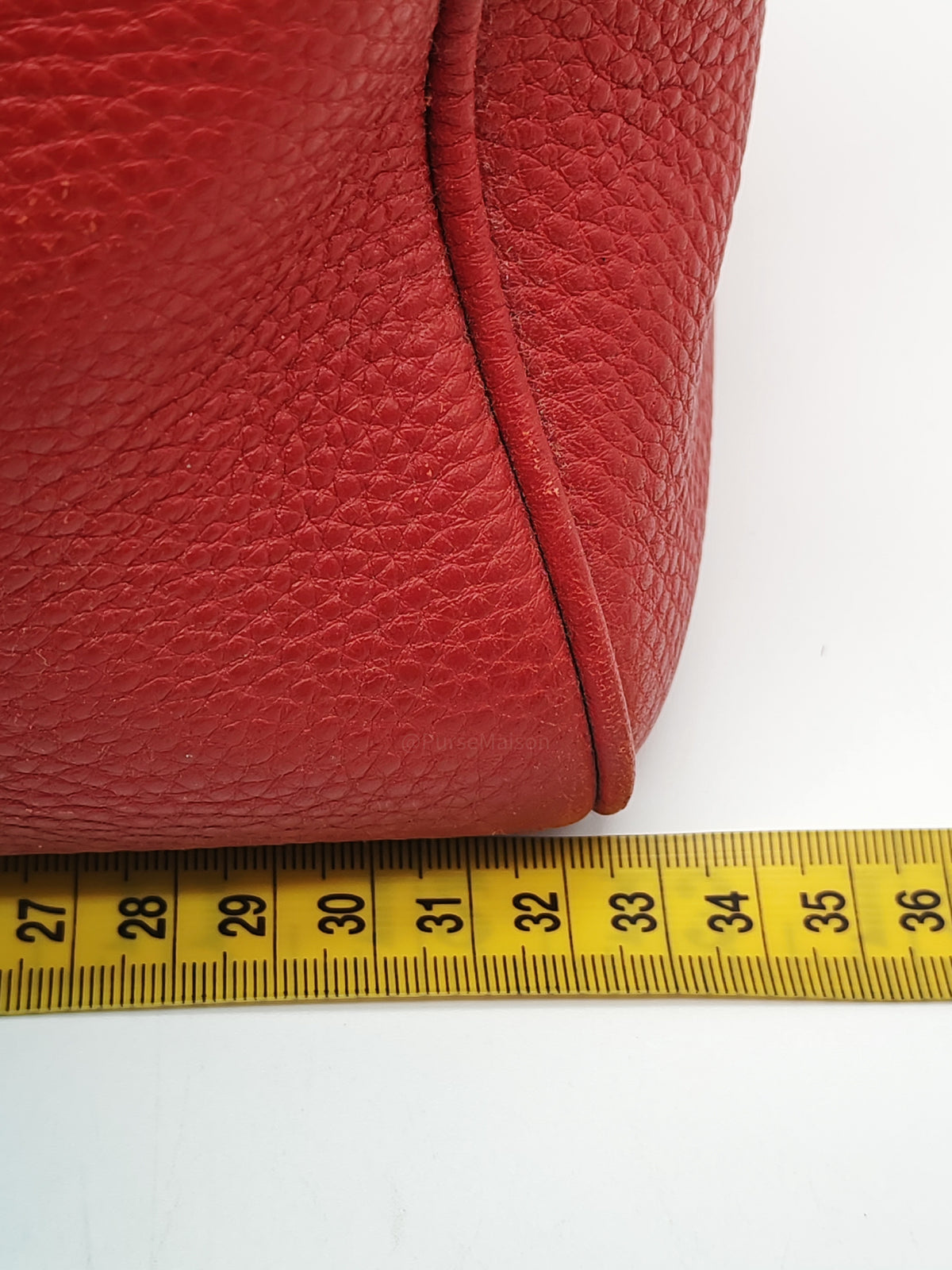 Prada Vitello Daino Bowling Bag in Red Bauletto Leather and Gold Hardware