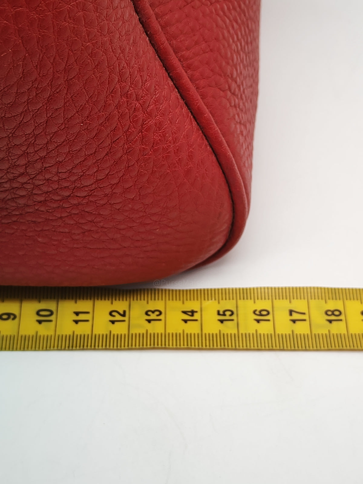 Prada Vitello Daino Bowling Bag in Red Bauletto Leather and Gold Hardware