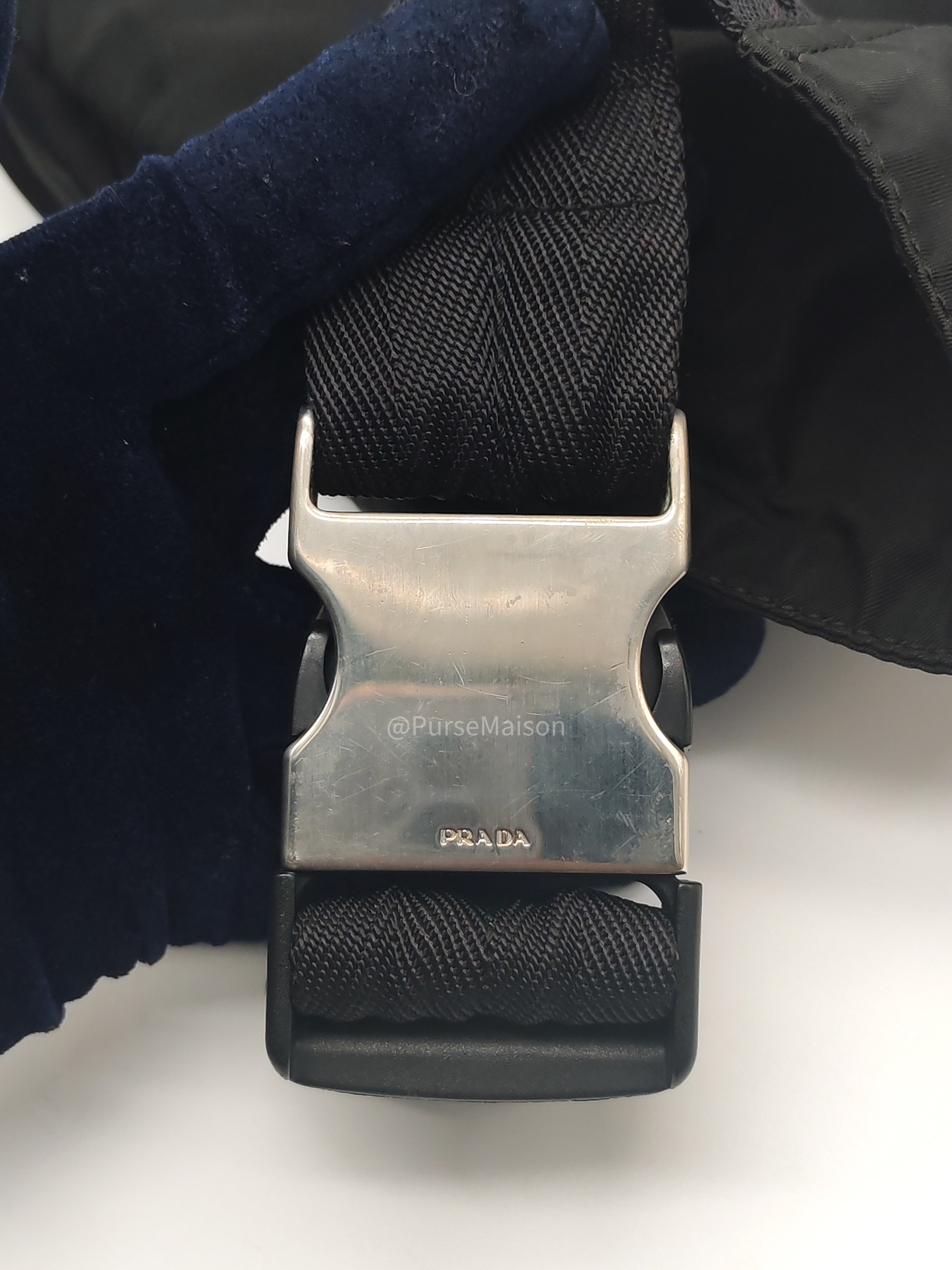 Prada Tessuto nylon Multi-Pocket Belt Bag in Triangle Logo Plaque