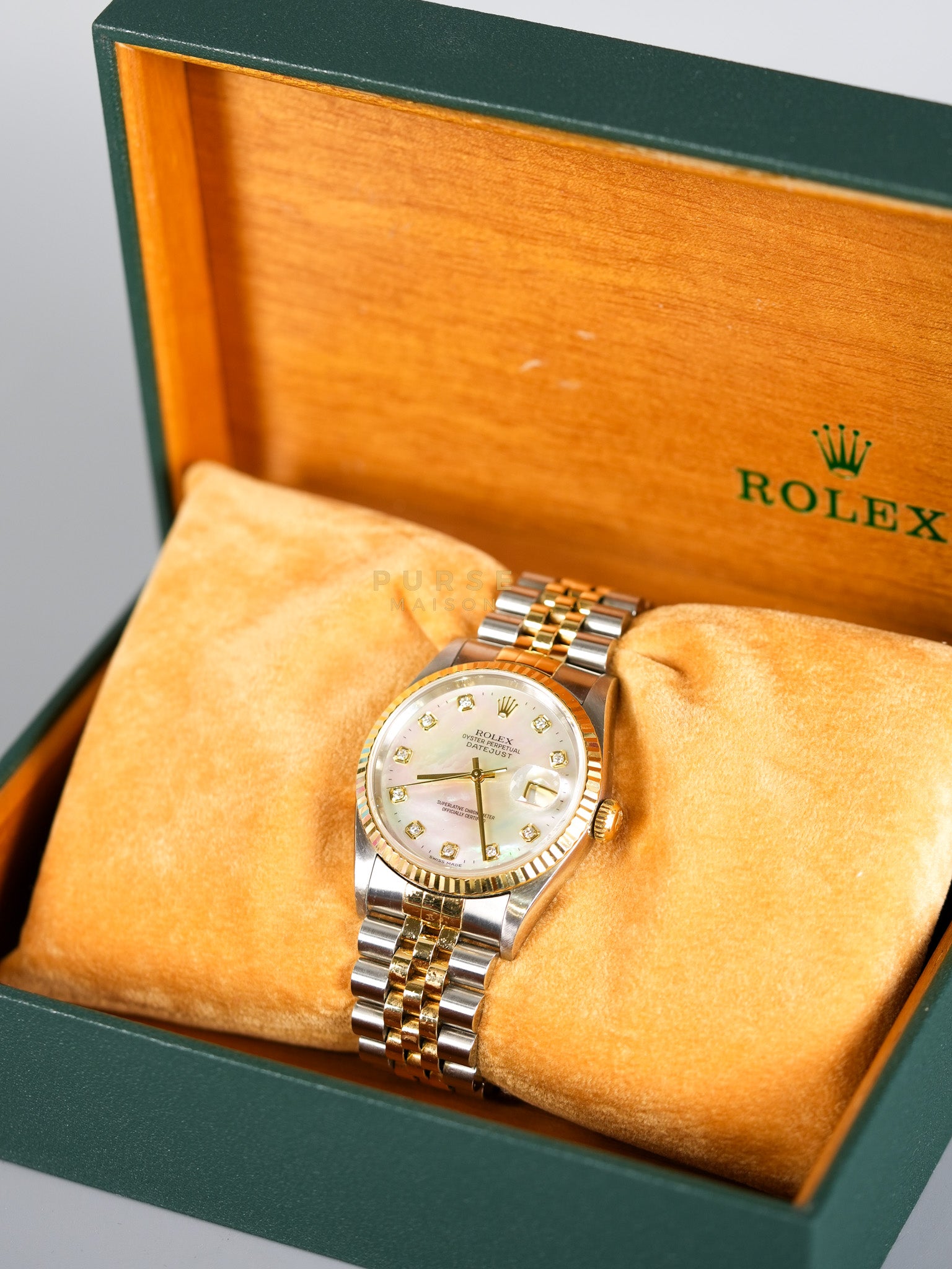 Datejust 36mm Mother of Pearl Two-tone Stainless Steel Strap | Purse Maison Luxury Bags Shop