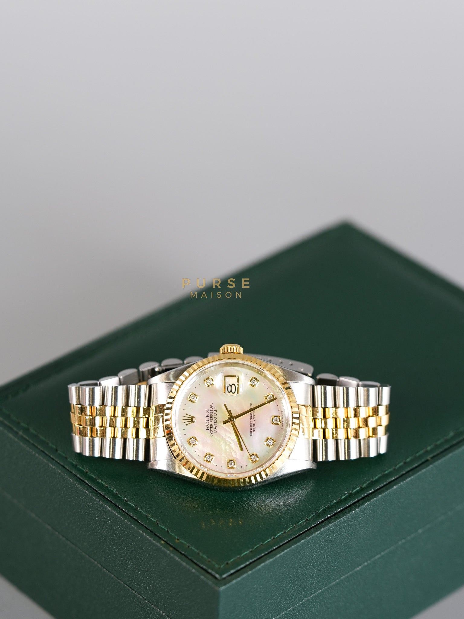 Datejust 36mm Mother of Pearl Two-tone Stainless Steel Strap | Purse Maison Luxury Bags Shop