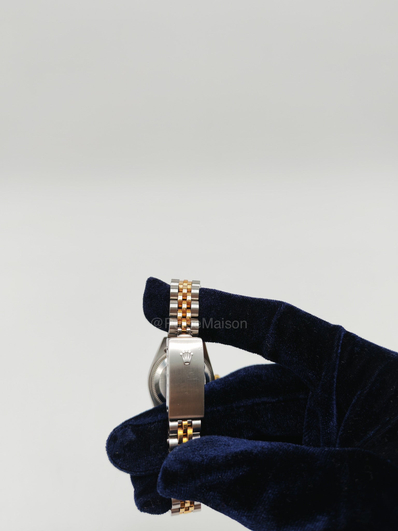 Rolex Oyster Perpetual Datejust White Roman Numeral Dial Two Tone Jubilee Bracelet 26 mm Ref. No. 69173 (1996)
