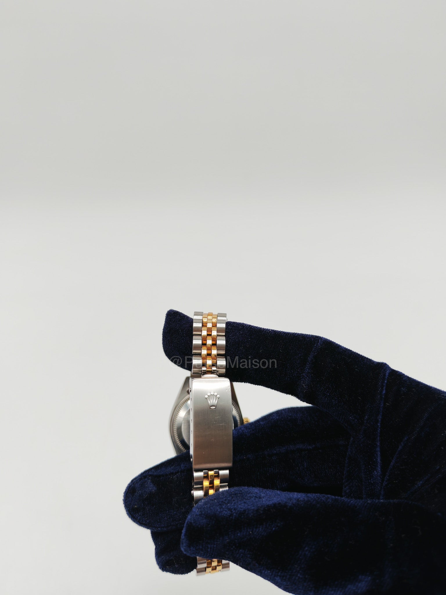 Rolex Oyster Perpetual Datejust White Roman Numeral Dial Two Tone Jubilee Bracelet 26 mm Ref. No. 69173 (1996)