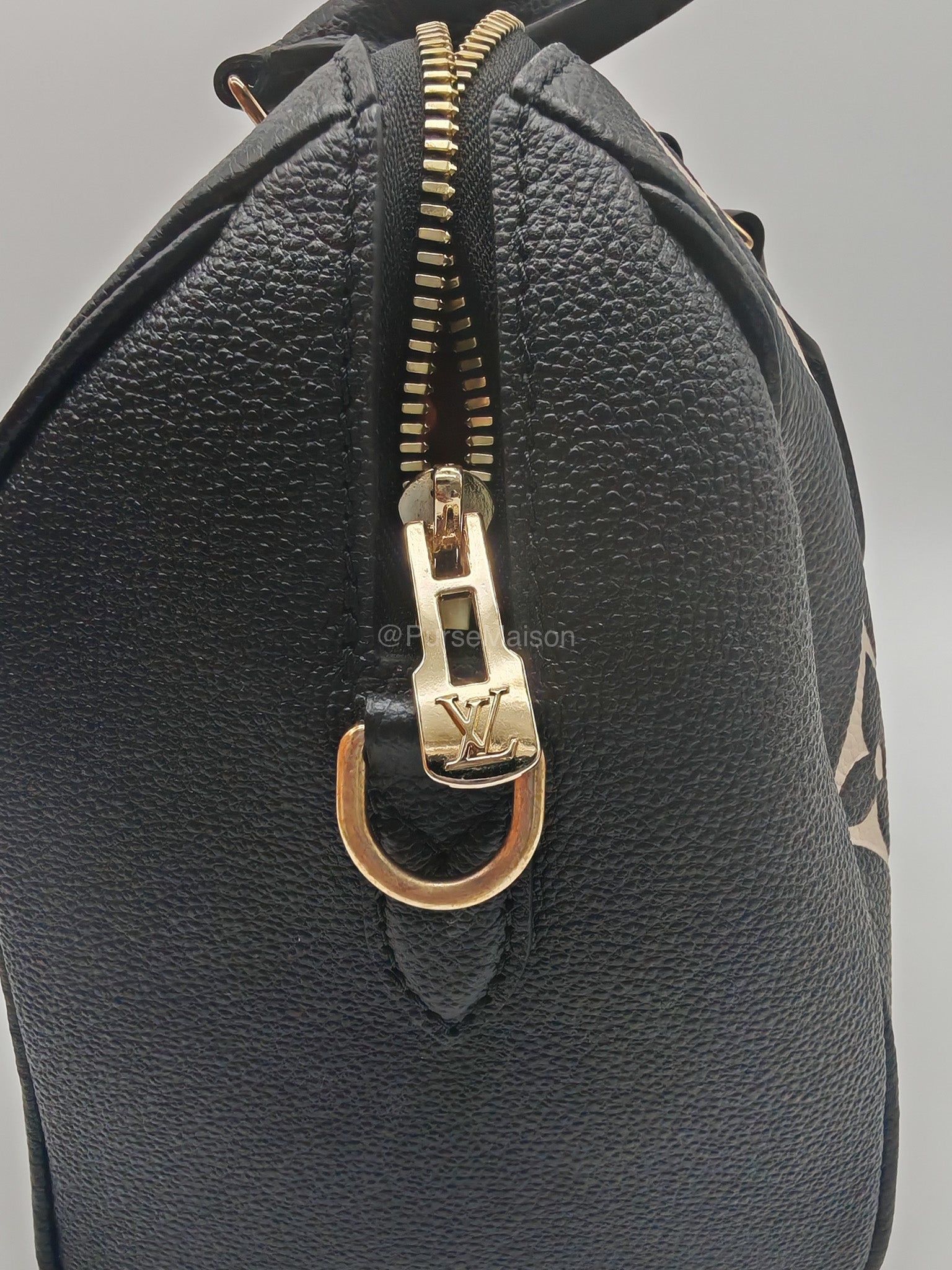 Louis Vuitton Speedy Bandouliere 25 in Bicolor Monogram Empreinte Leather (Microchip)