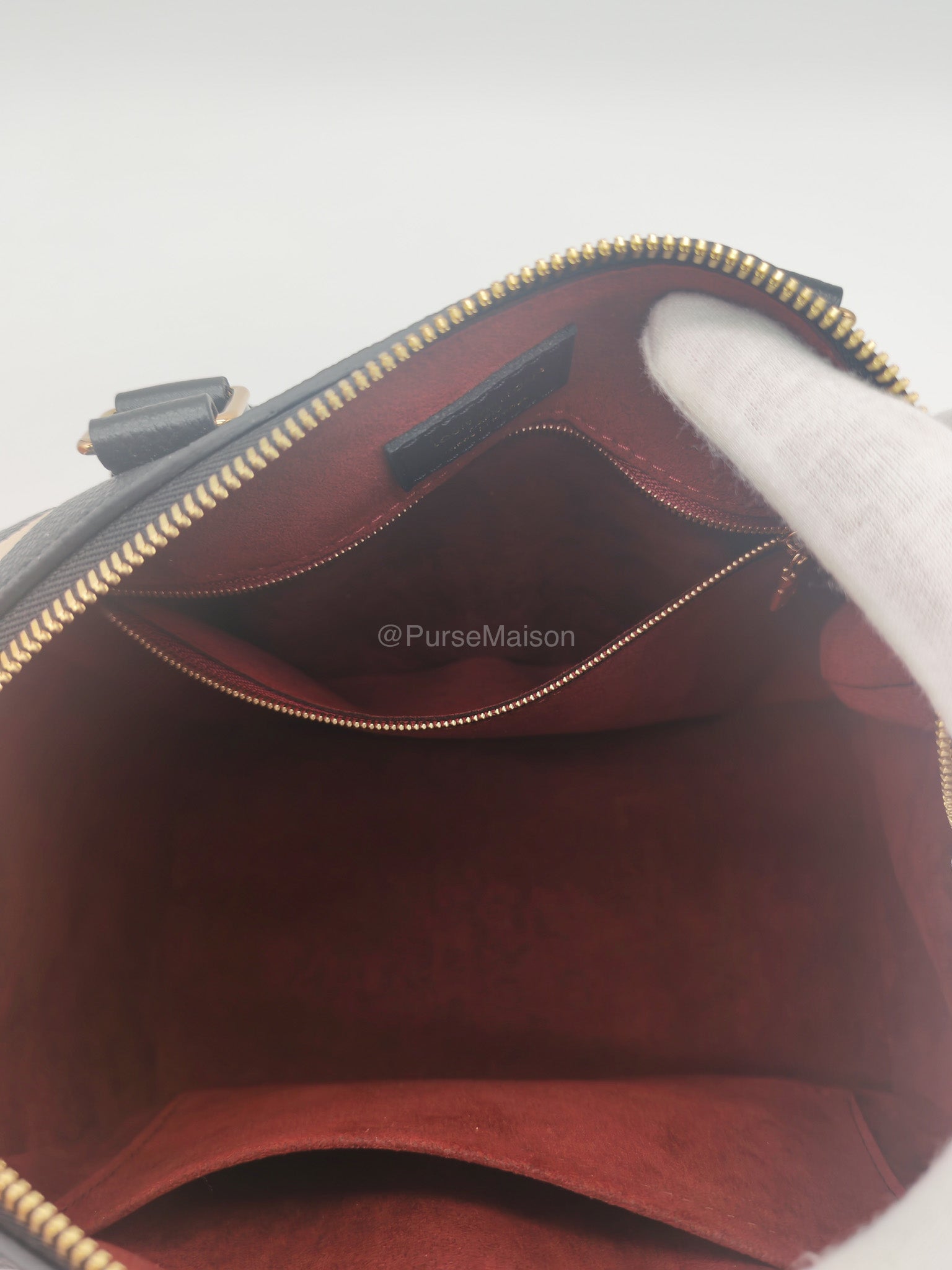 Louis Vuitton Speedy Bandouliere 25 in Bicolor Monogram Empreinte Leather (Microchip)