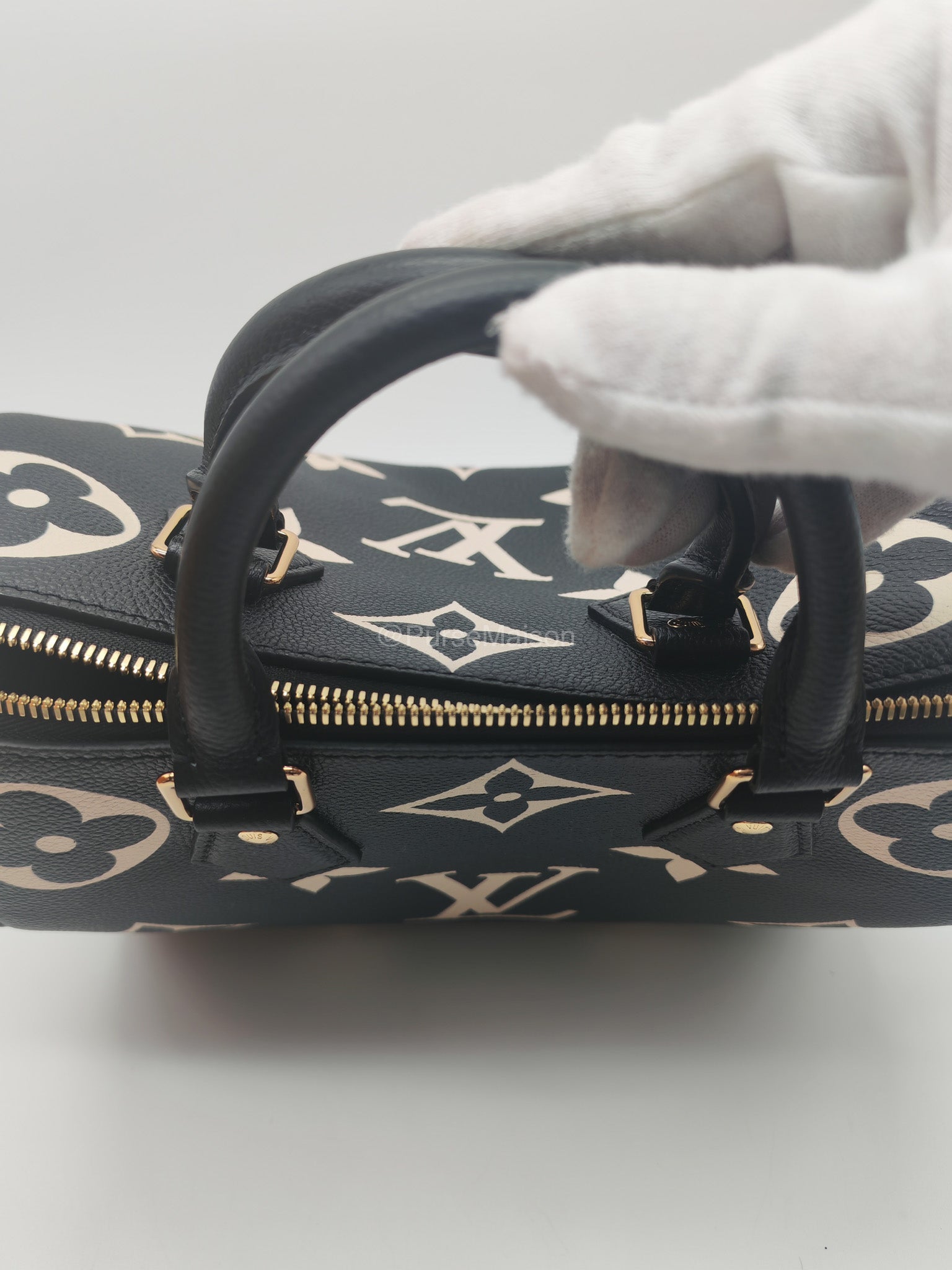 Louis Vuitton Speedy Bandouliere 25 in Bicolor Monogram Empreinte Leather (Microchip)