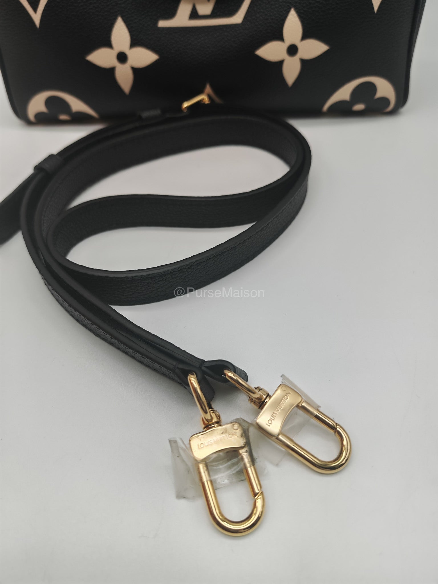 Louis Vuitton Speedy Bandouliere 25 in Bicolor Monogram Empreinte Leather (Microchip)
