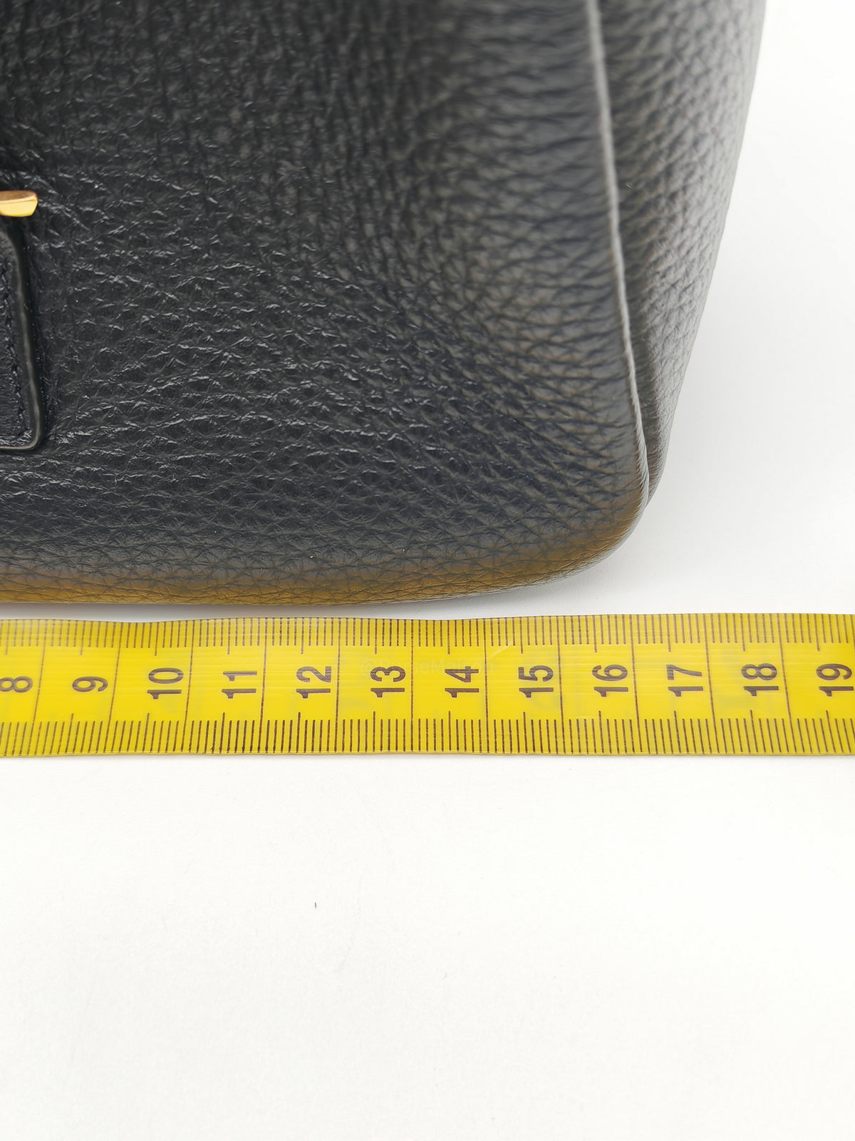 Yves Saint Laurent Le 5 à 7 Supple Baby Hobo Bag in Black Grained Calfskin Leather and Gold Hardware