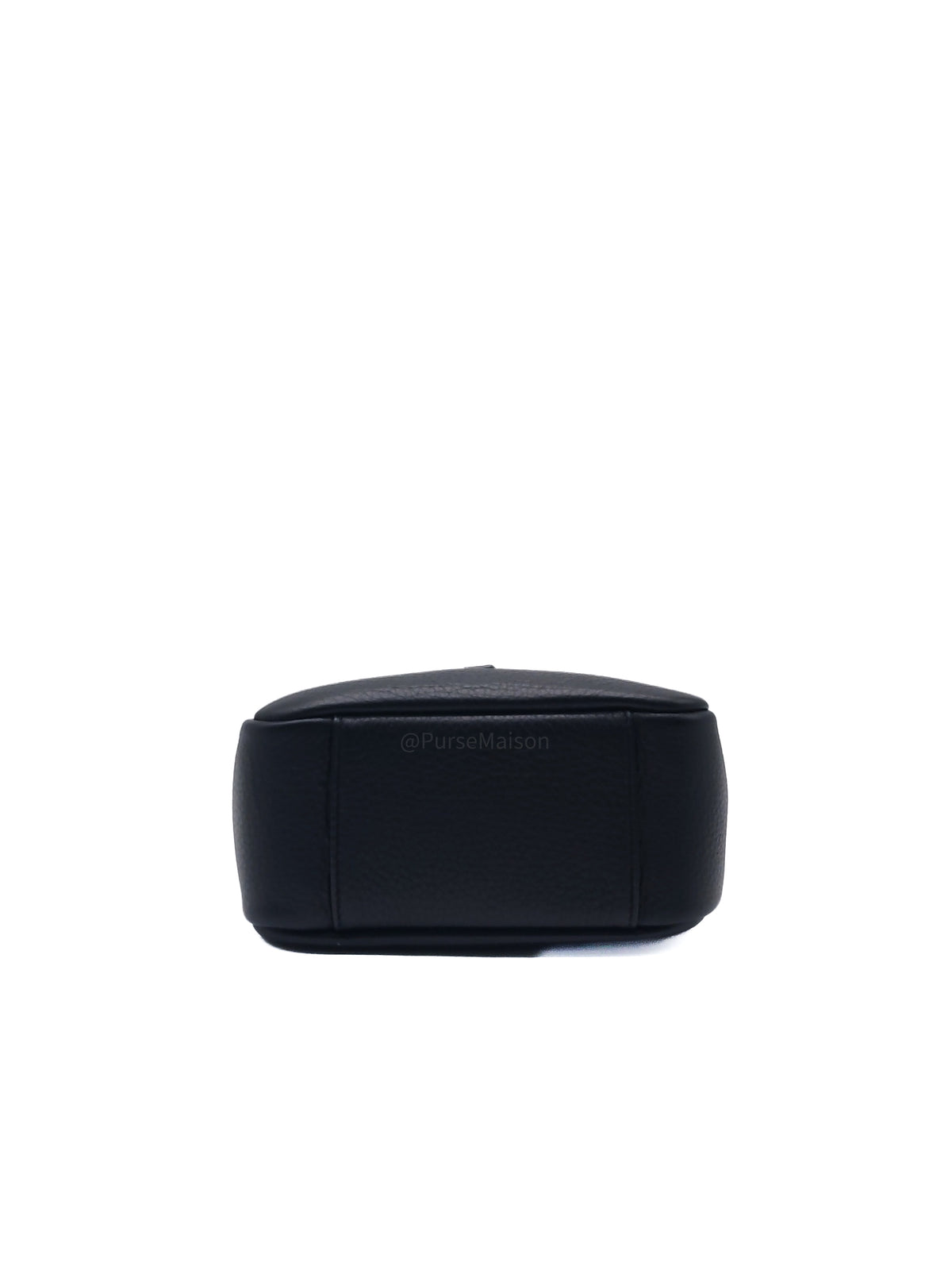 Yves Saint Laurent Le 5 à 7 Supple Baby Hobo Bag in Black Grained Calfskin Leather and Gold Hardware