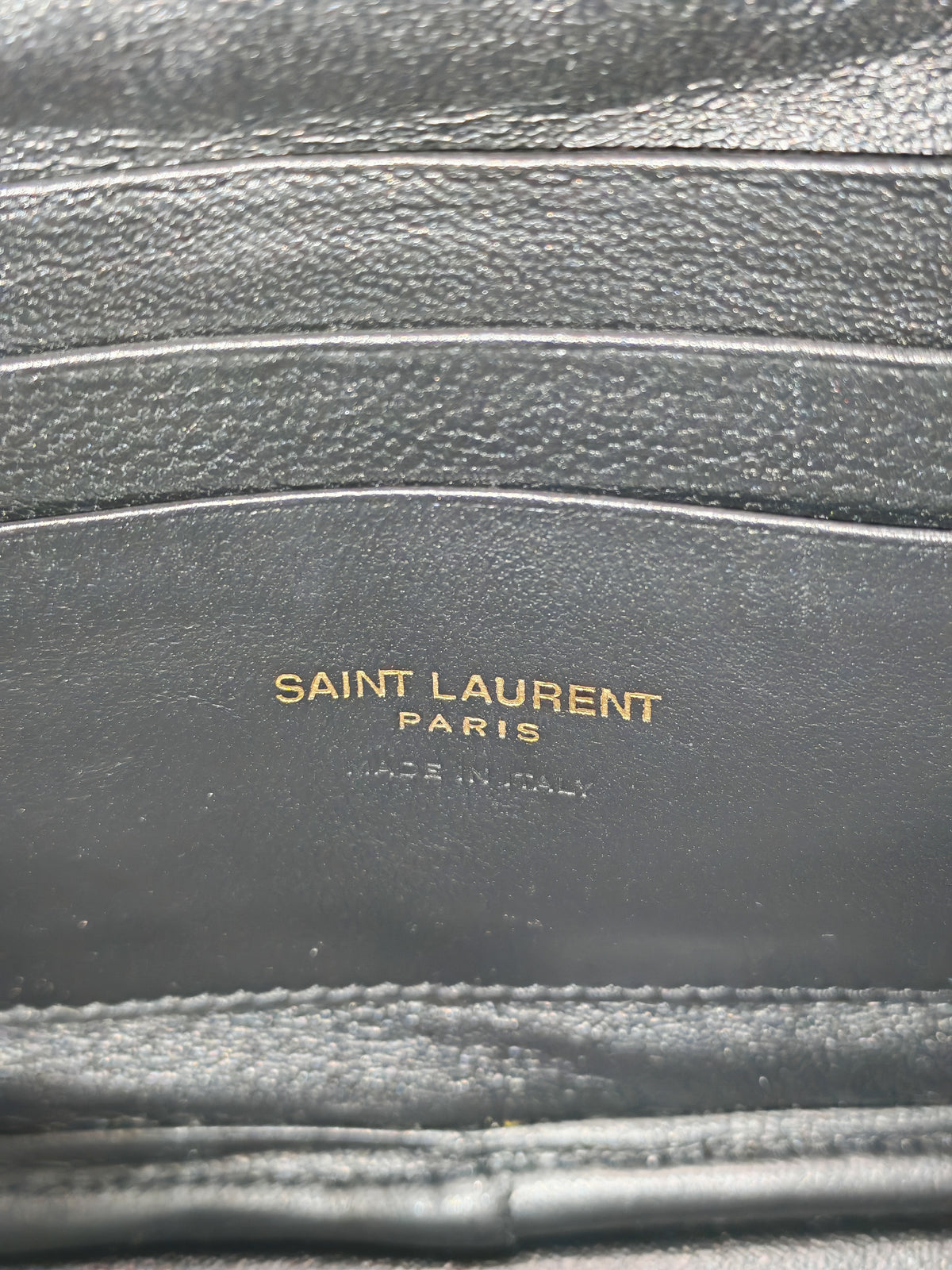 Saint Laurent Lou Mini Camera Bag in Black Chevron Quilted Grained Leather Gold Hardware