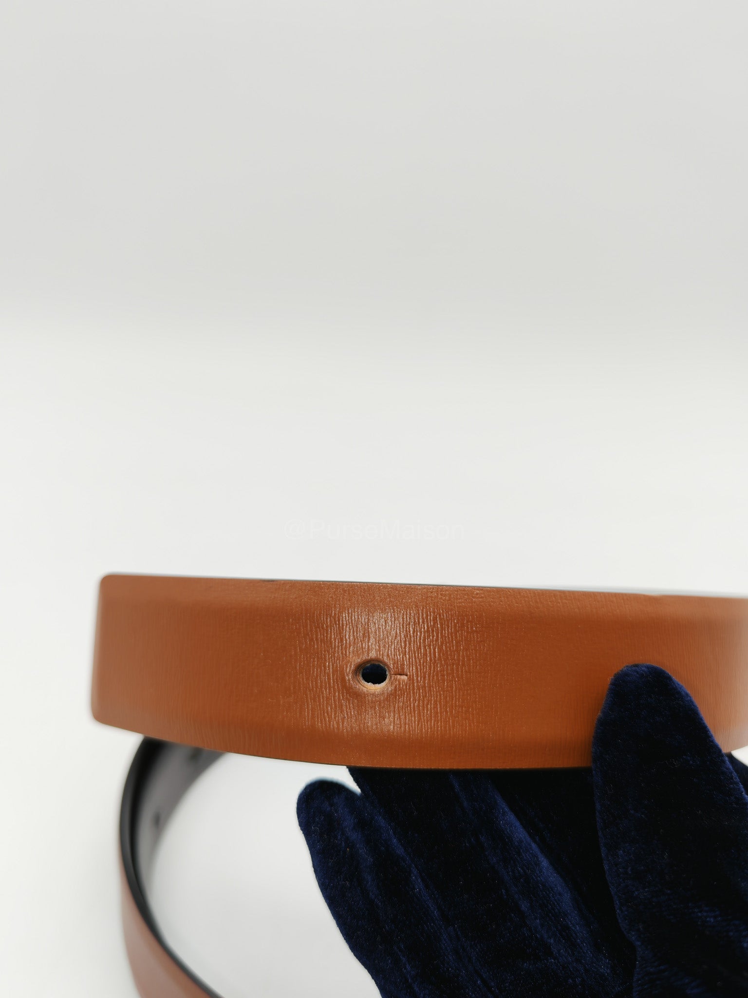Valentino Garavani Reversible VLogo Signature Belt in Brown/Black