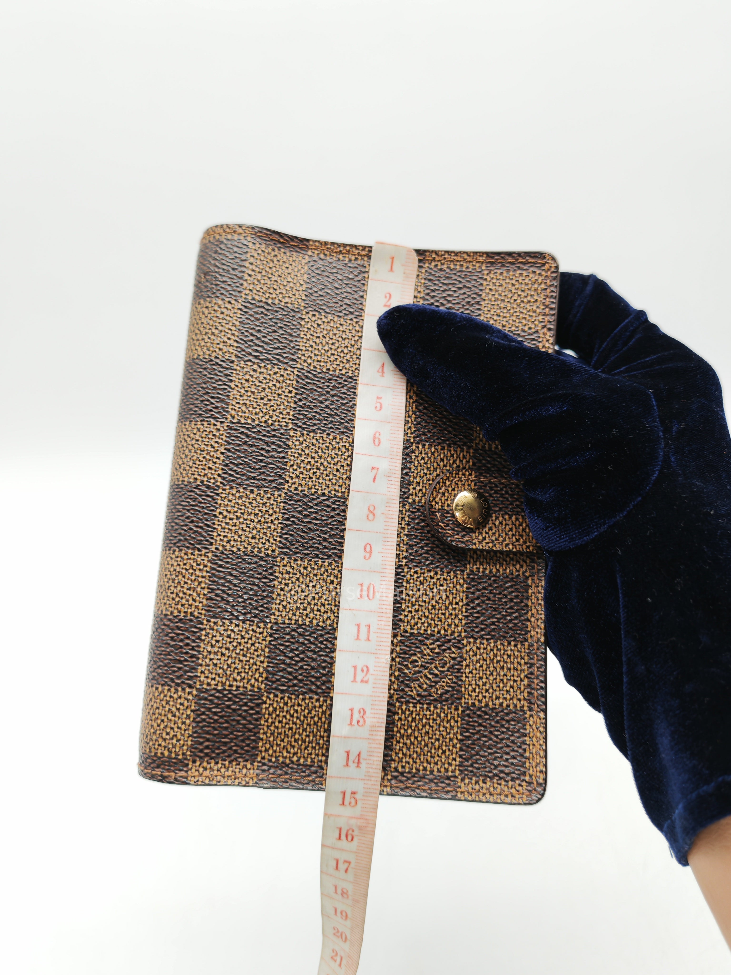 Louis Vuitton Small Ring Agenda Cove PM Damier Ebene Canvas (Date Code: CA0978)