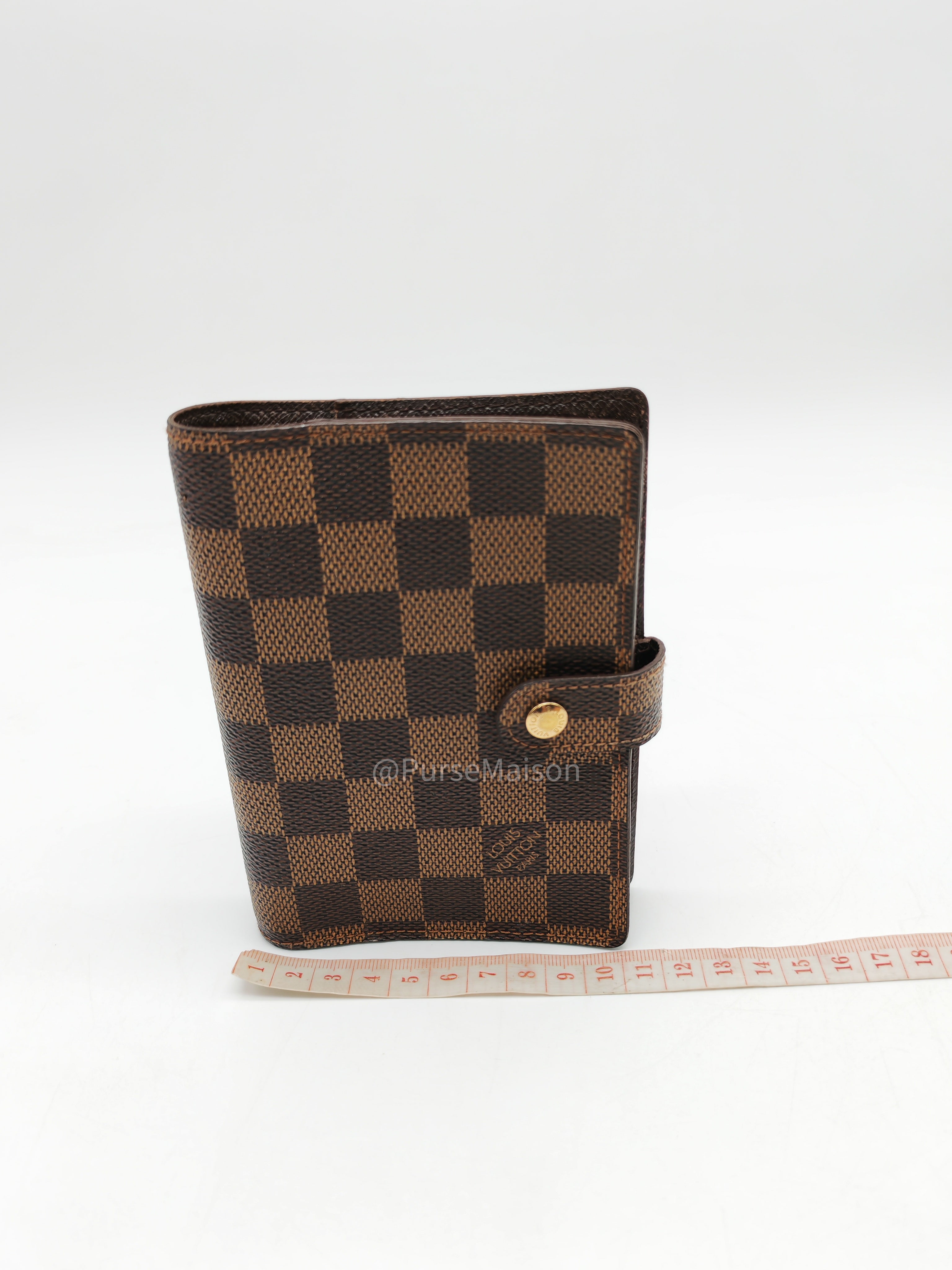 Louis Vuitton Small Ring Agenda Cove PM Damier Ebene Canvas (Date Code: CA0978)