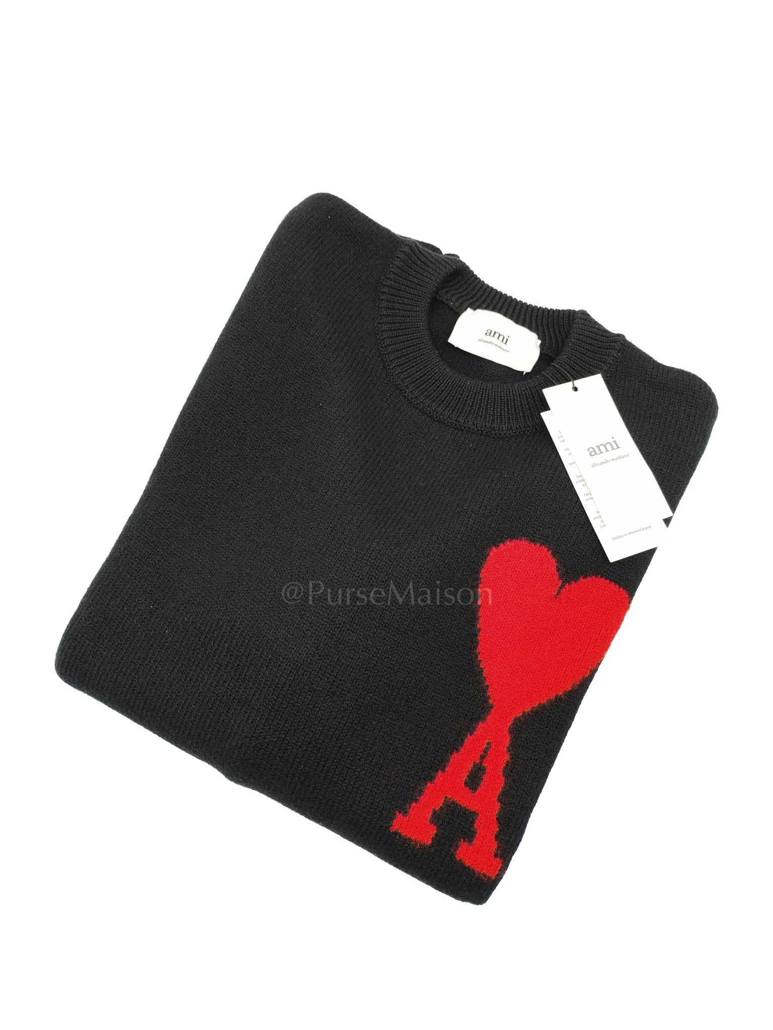 Ami Paris S Wool Sweatshirt Size Small