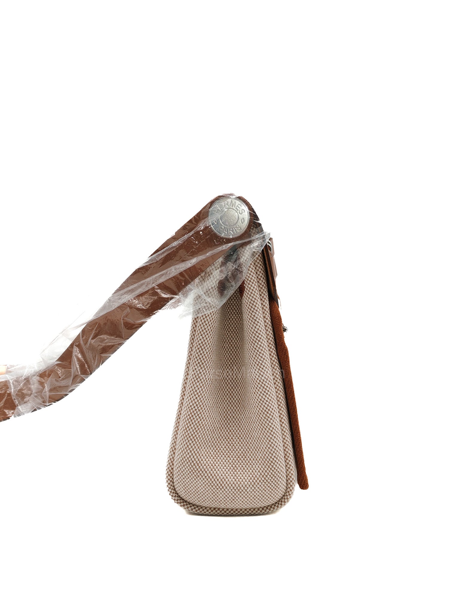 Hermes Mini Herbag 20 in Canvas & Palladium Hardware Stamp K( 2025)