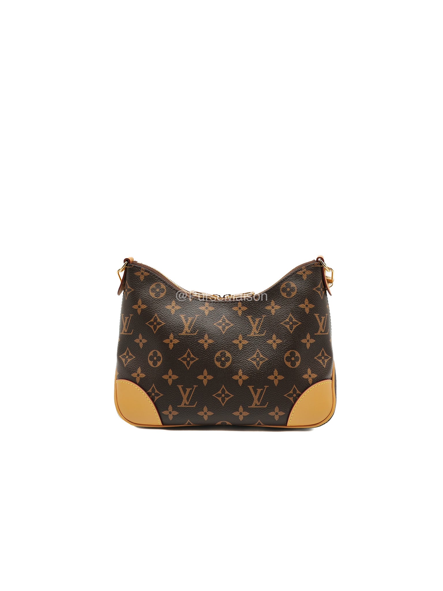 Louis Vuitton Boulogne PM Handbag in Monogram Canvas and Gold Hardware Microchip