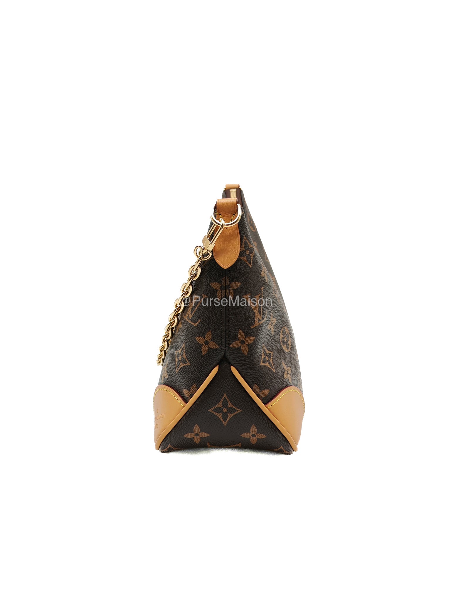 Louis Vuitton Boulogne PM Handbag in Monogram Canvas and Gold Hardware Microchip