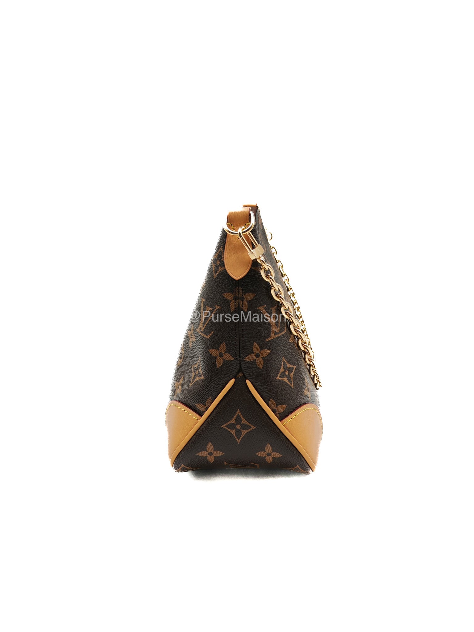 Louis Vuitton Boulogne PM Handbag in Monogram Canvas and Gold Hardware Microchip