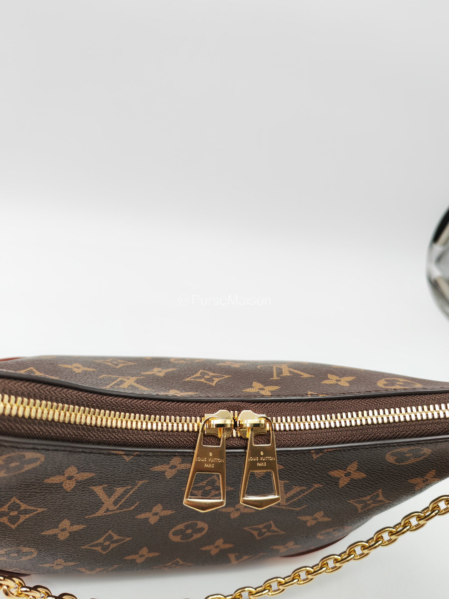 Louis Vuitton Boulogne PM Handbag in Monogram Canvas and Gold Hardware Microchip