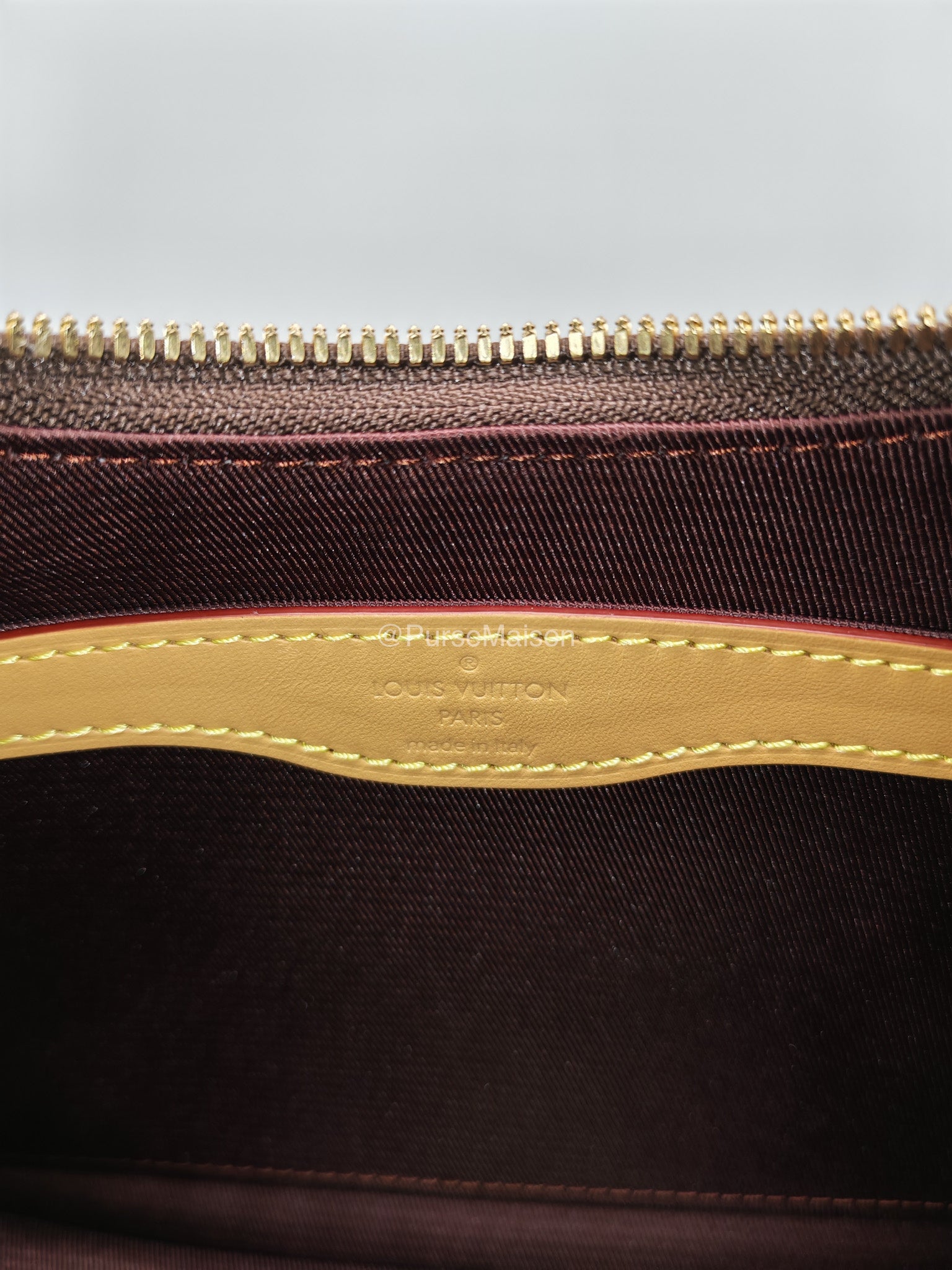 Louis Vuitton Boulogne PM Handbag in Monogram Canvas and Gold Hardware Microchip