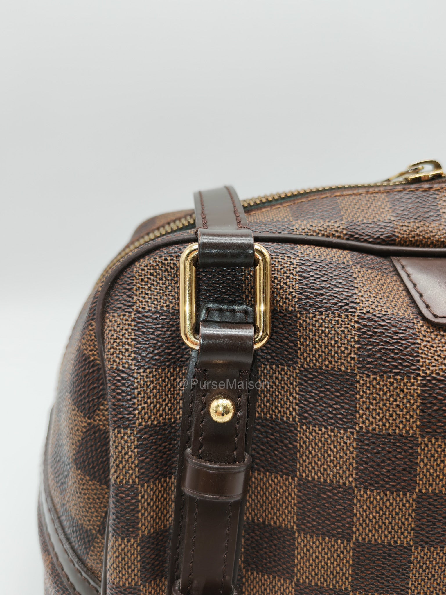 Louis Vuitton Rivington PM Bag in Damier Ebene Canvas and Gold Hardware (Datecode: FL4150)