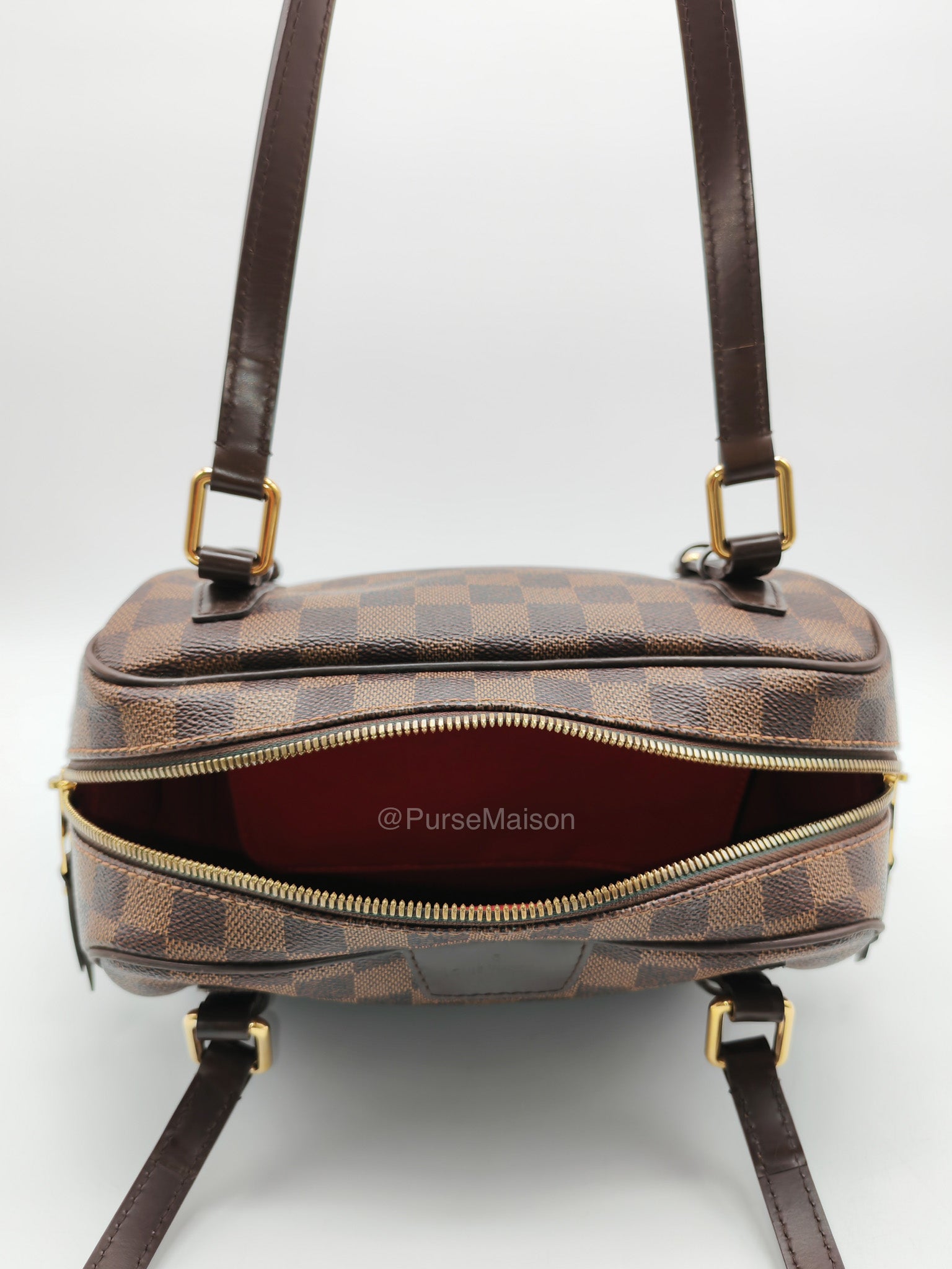 Louis Vuitton Rivington PM Bag in Damier Ebene Canvas and Gold Hardware (Datecode: FL4150)