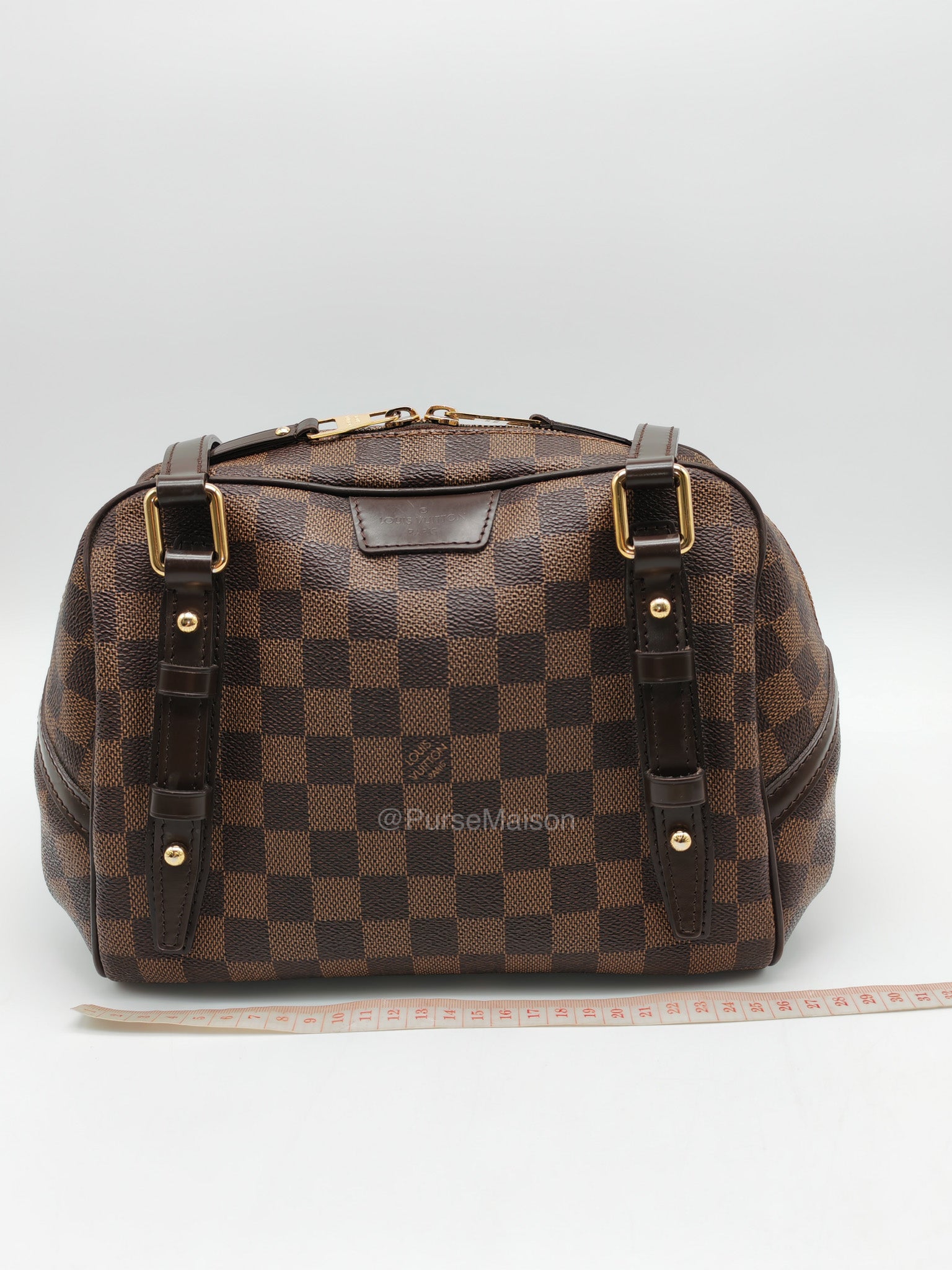 Louis Vuitton Rivington PM Bag in Damier Ebene Canvas and Gold Hardware (Datecode: FL4150)