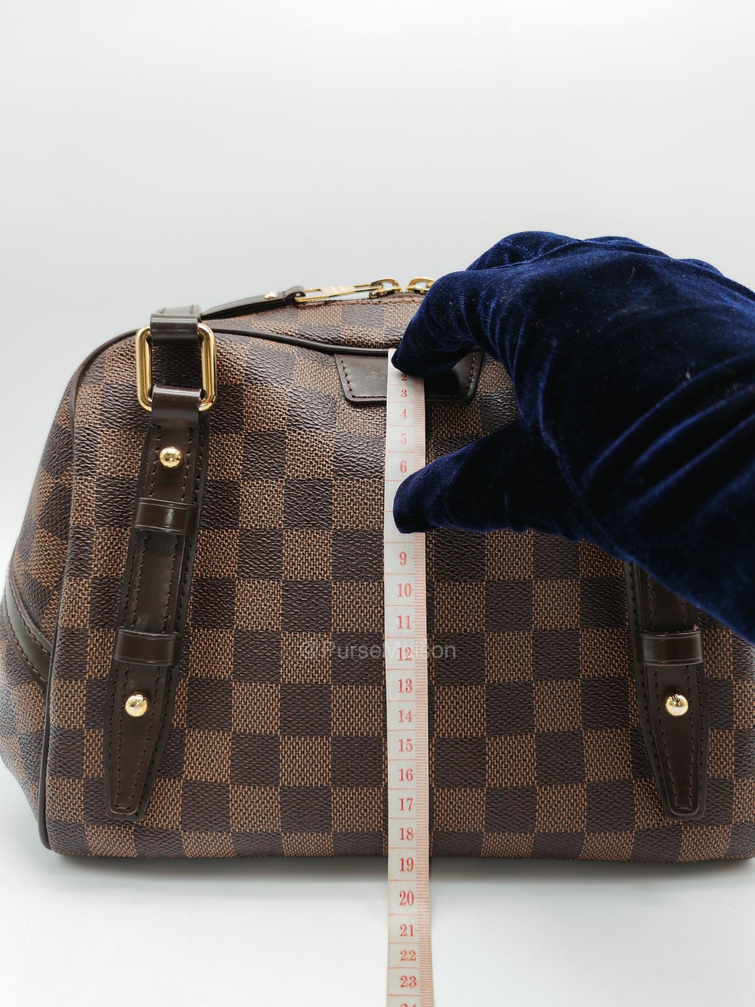 Louis Vuitton Rivington PM Bag in Damier Ebene Canvas and Gold Hardware (Datecode: FL4150)