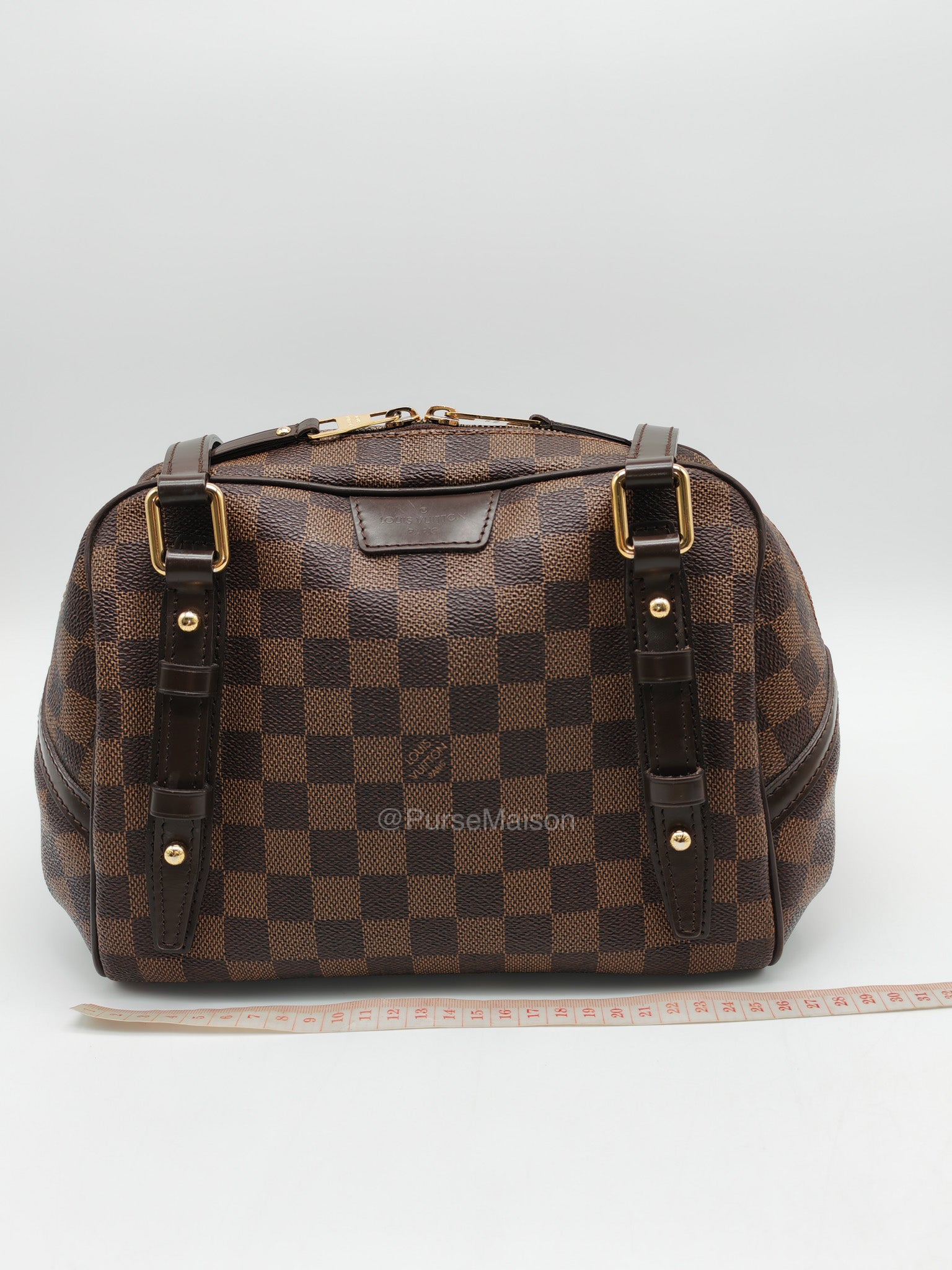 Louis Vuitton Rivington PM Bag in Damier Ebene Canvas and Gold Hardware (Datecode: FL4150)