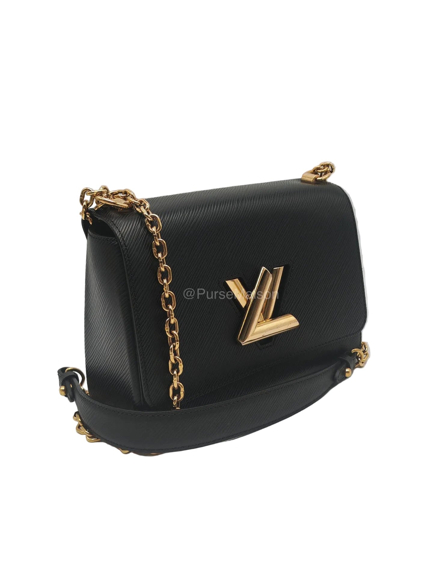 Louis Vuitton Twist MM in Black Epi Leather Shoulder Bag (Date Code:FL0199)
