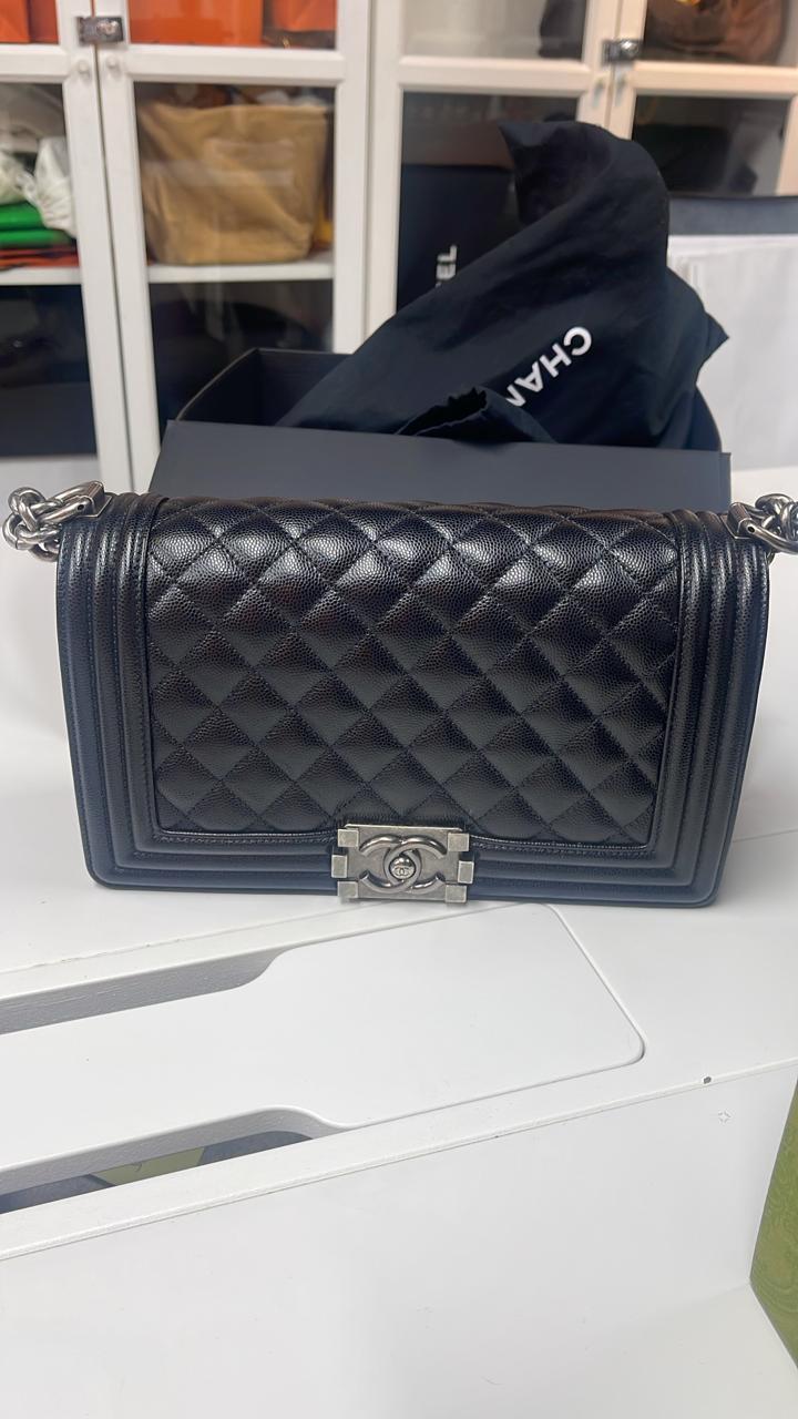chanel le boy in black microchip XL0438A8
