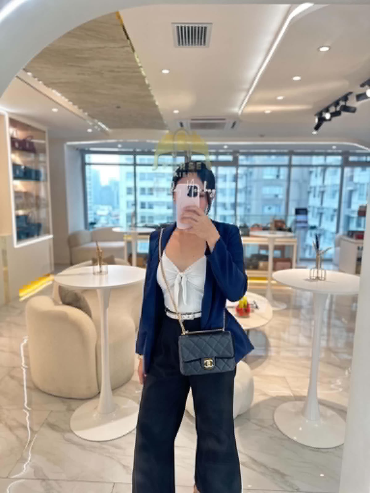 Chanel Mini Flap Bag in Black Quilted Caviar Leather and Aged Gold Hardware Microchip | Purse Maison Luxury Bags Shop