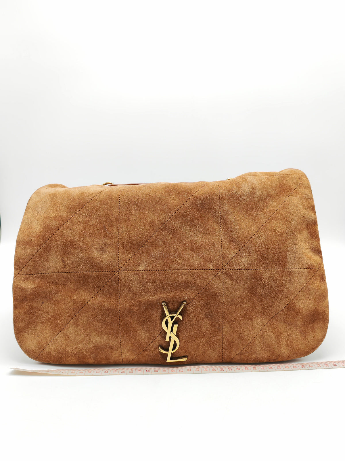 Yves Saint Laurent Jamie 4.3 Suede Shoulder Bag in Camel Suede Leather