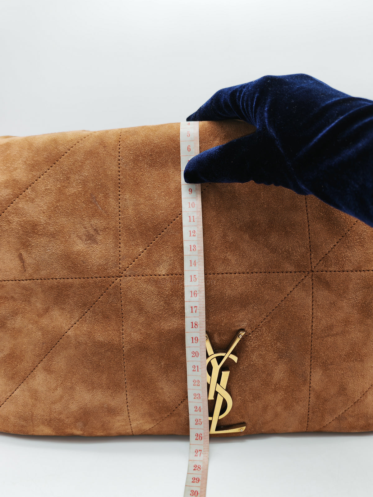 Yves Saint Laurent Jamie 4.3 Suede Shoulder Bag in Camel Suede Leather