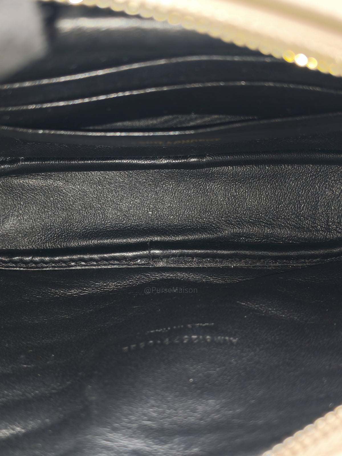 YSL lou Camera Bag in Dark Beige Chevron-Quilted Matelassé Leather