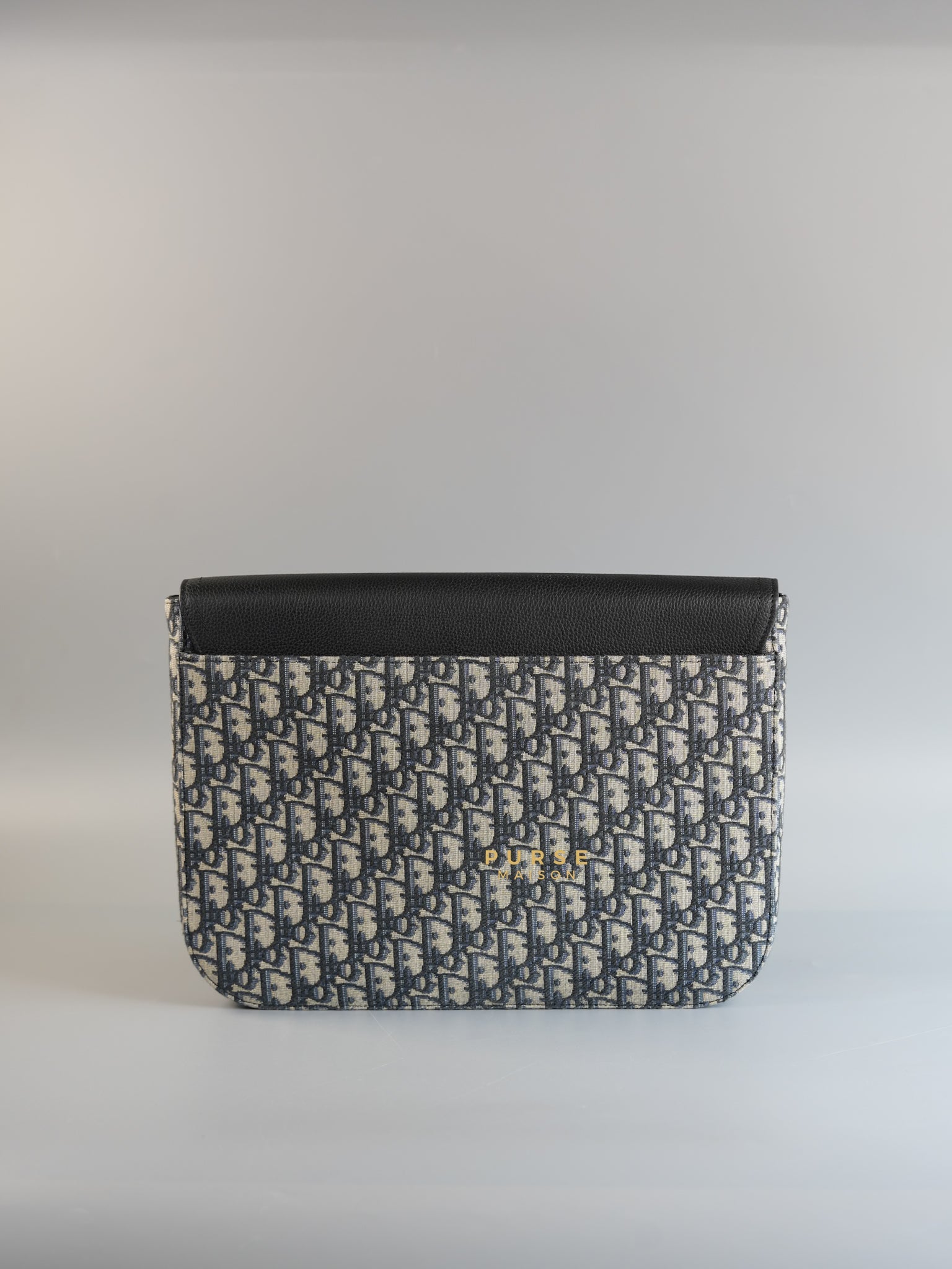 A4 Case Clutch in Blue Oblique Jacquard | Purse Maison Luxury Bags Shop