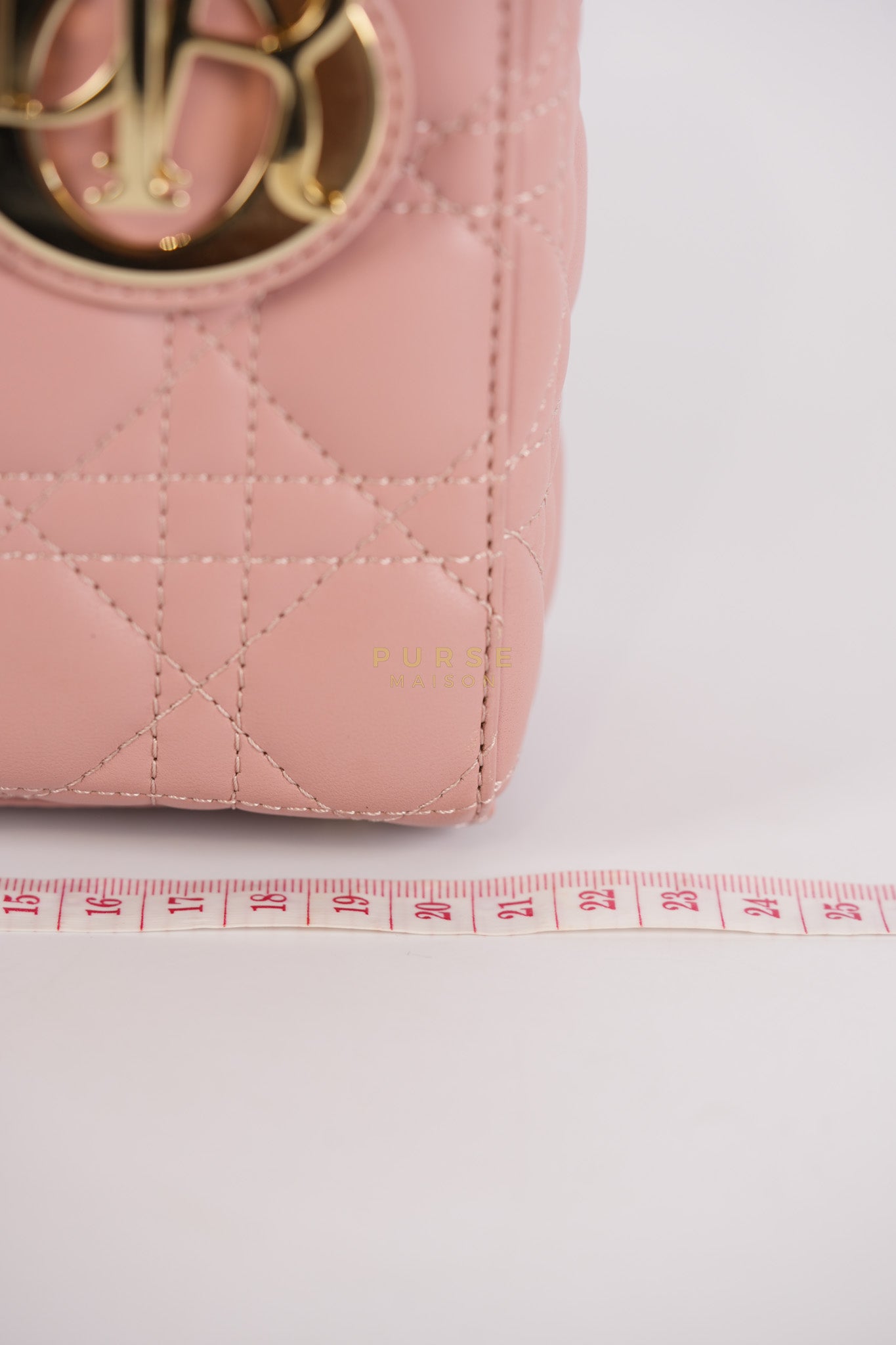 Lady Dior My ABCDior Small Pink Cannage in Lambskin Calfskin Leather
