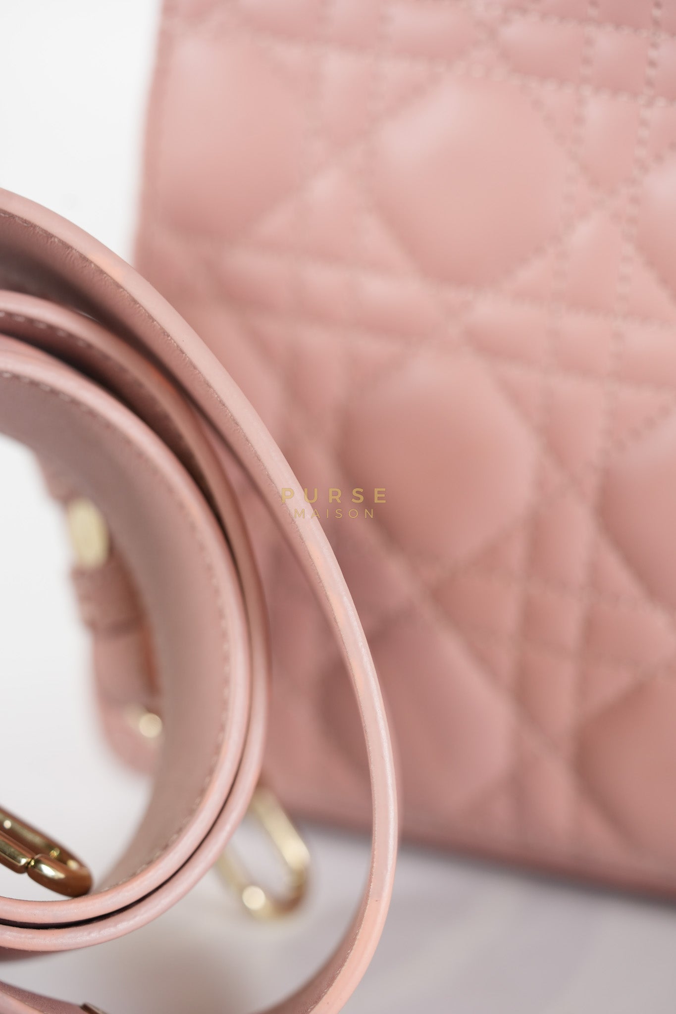 Lady Dior My ABCDior Small Pink Cannage in Lambskin Calfskin Leather
