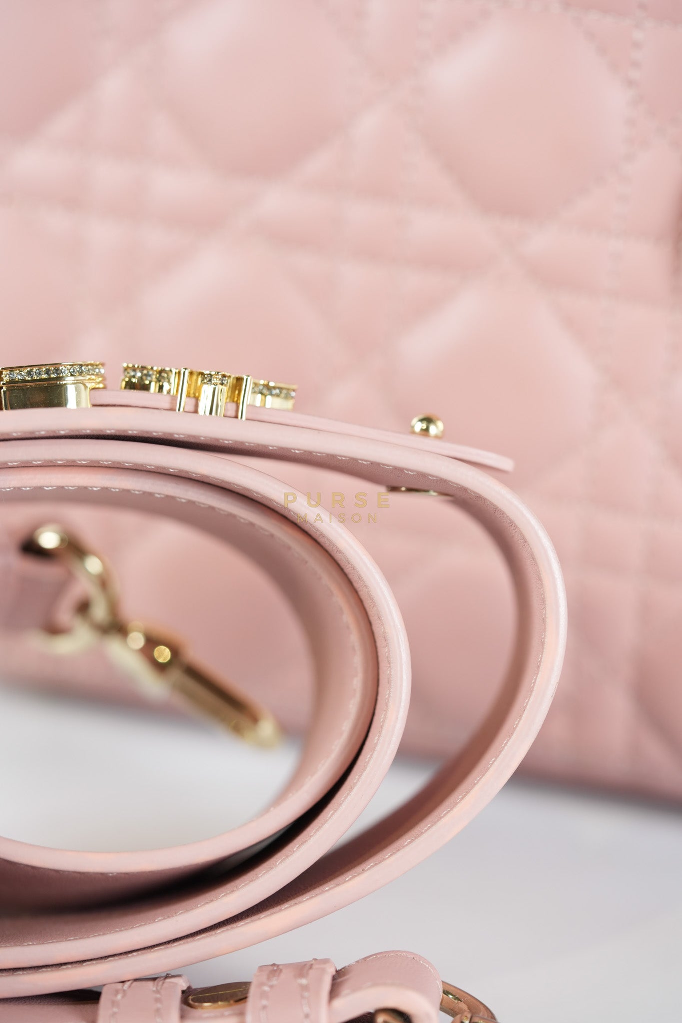 Lady Dior My ABCDior Small Pink Cannage in Lambskin Calfskin Leather
