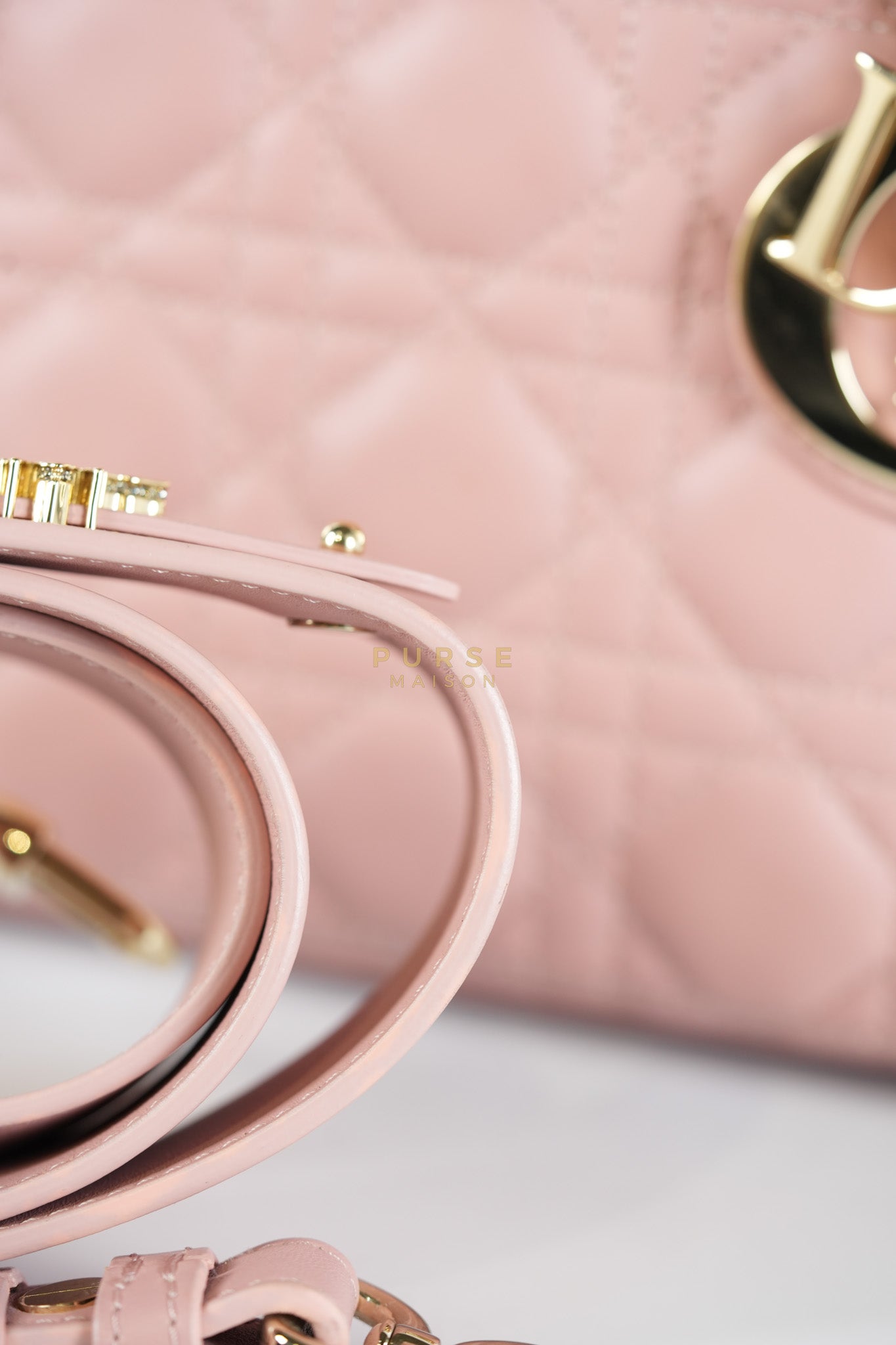 Lady Dior My ABCDior Small Pink Cannage in Lambskin Calfskin Leather