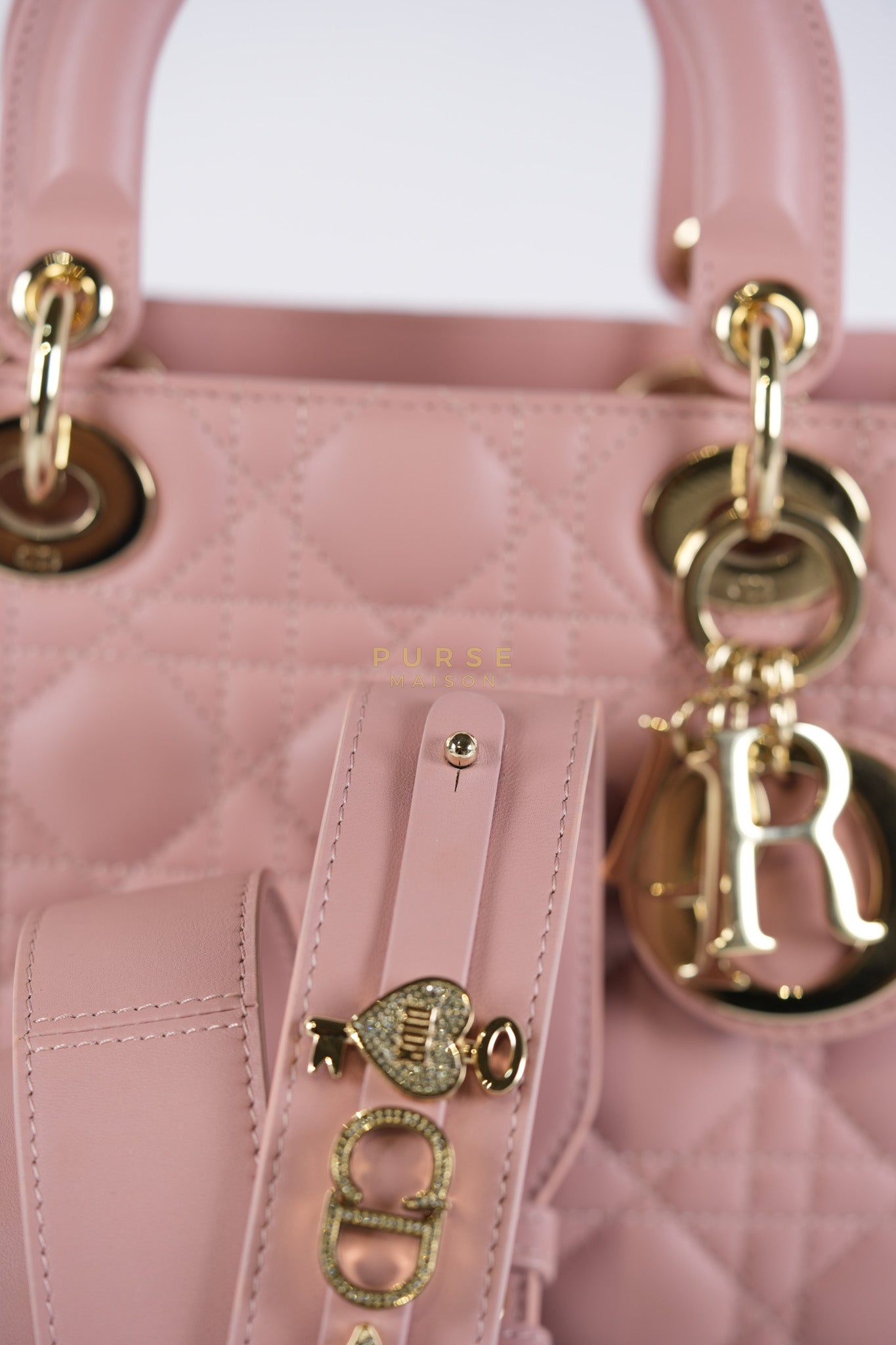 Lady Dior My ABCDior Small Pink Cannage in Lambskin Calfskin Leather