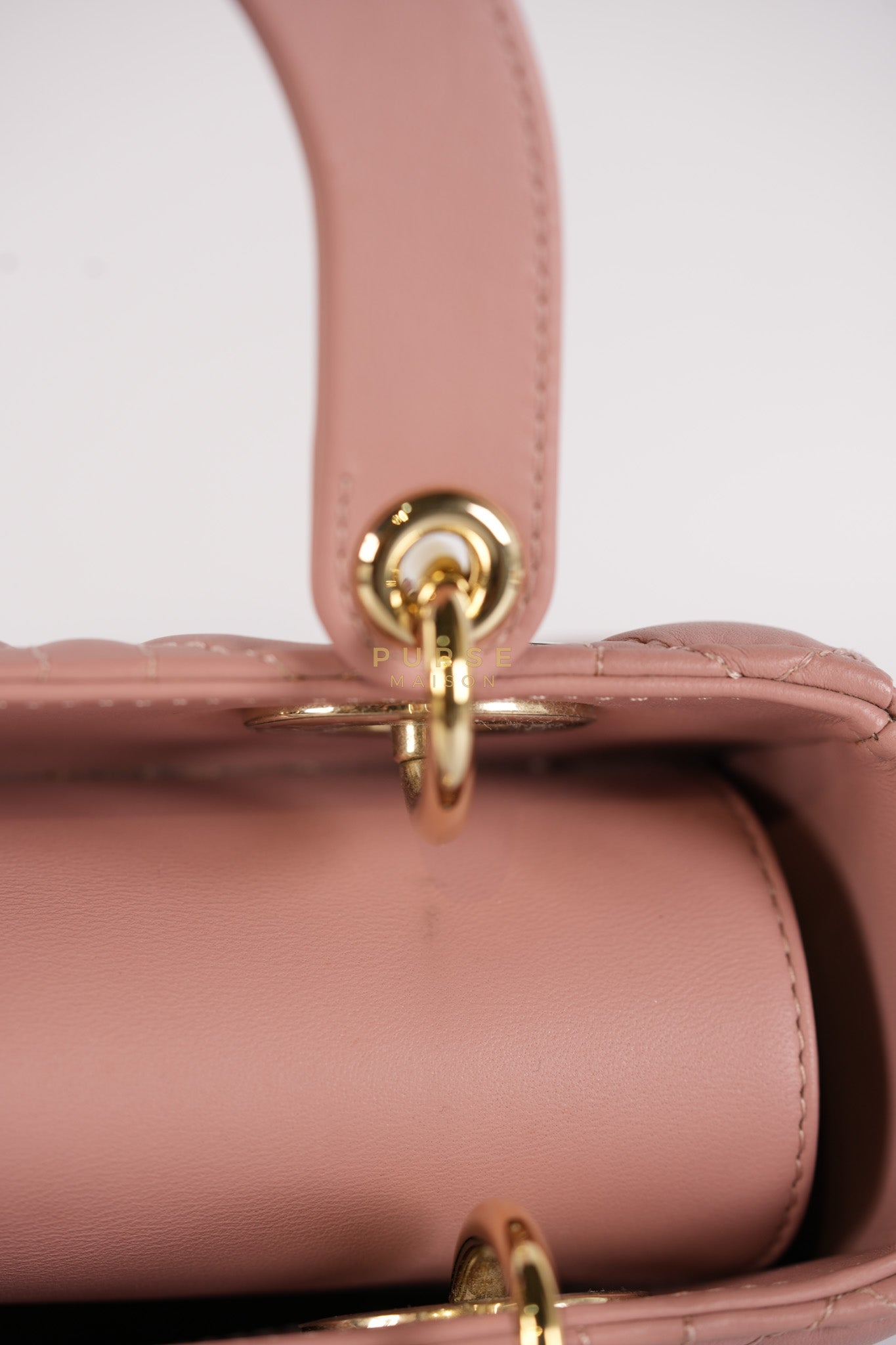 Lady Dior My ABCDior Small Pink Cannage in Lambskin Calfskin Leather