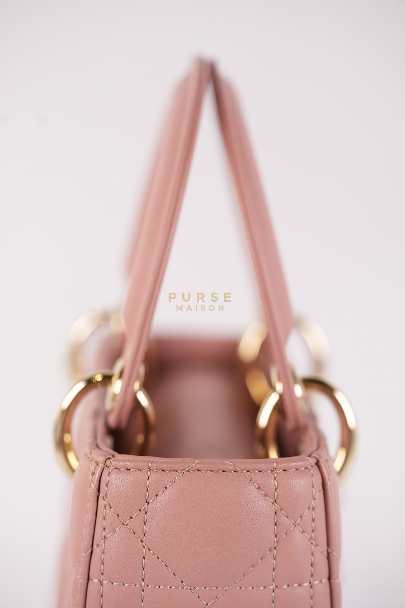 Lady Dior My ABCDior Small Pink Cannage in Lambskin Calfskin Leather