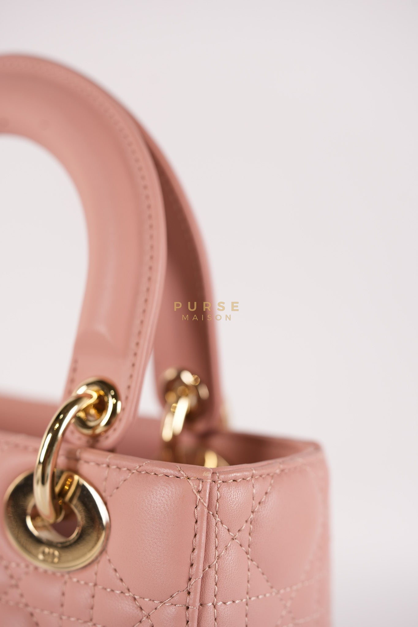 Lady Dior My ABCDior Small Pink Cannage in Lambskin Calfskin Leather