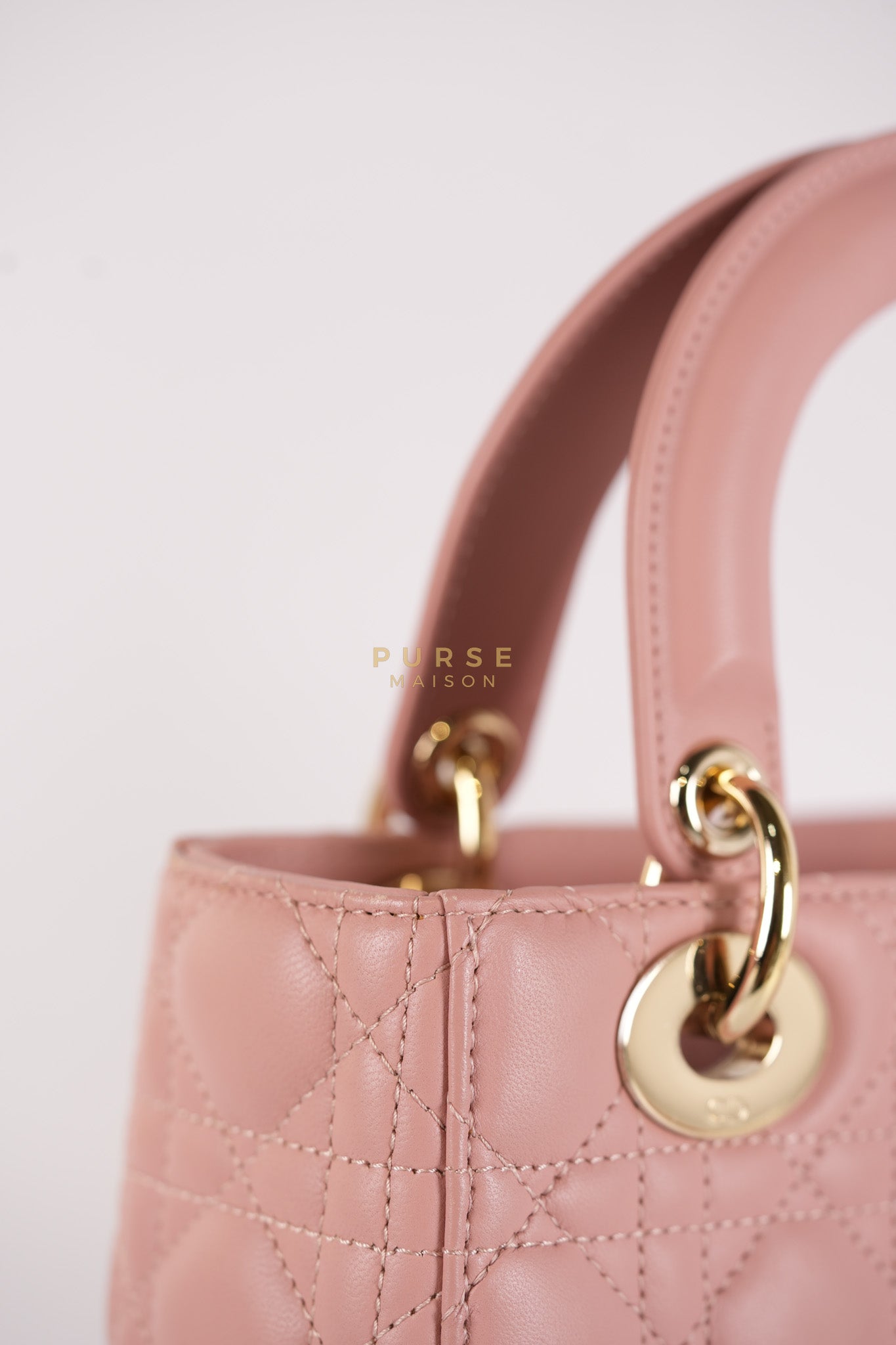 Lady Dior My ABCDior Small Pink Cannage in Lambskin Calfskin Leather