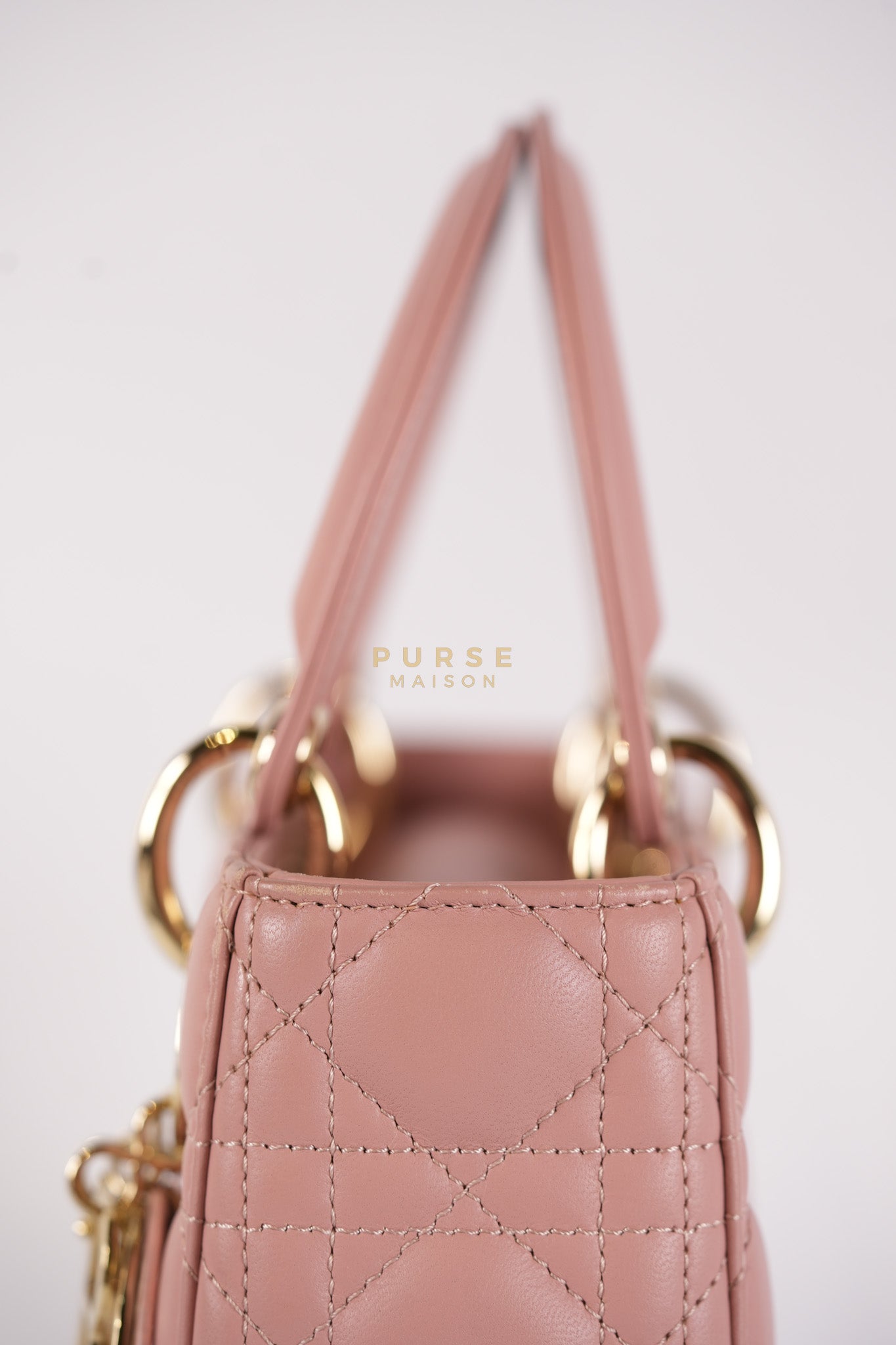 Lady Dior My ABCDior Small Pink Cannage in Lambskin Calfskin Leather