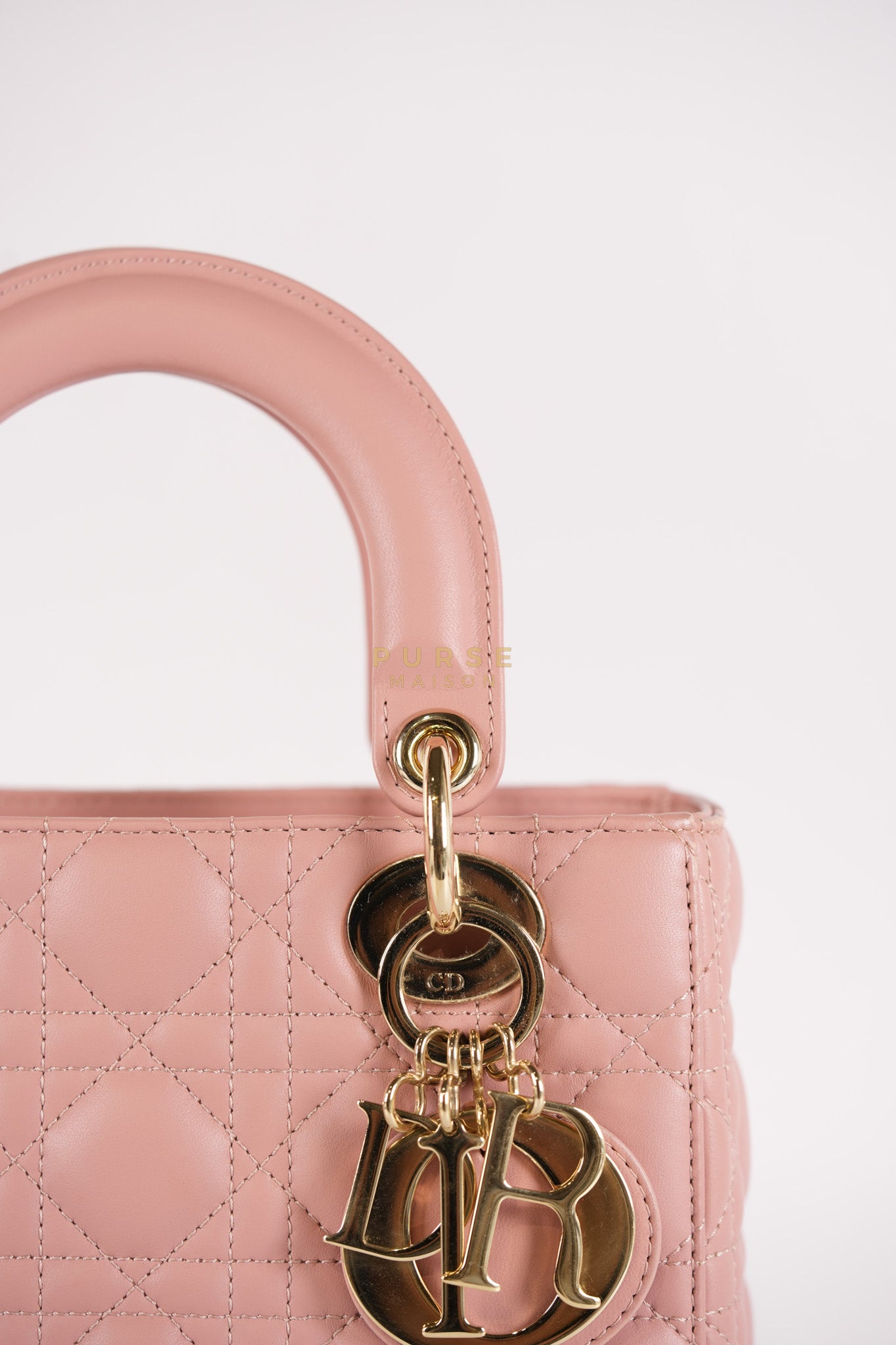 Lady Dior My ABCDior Small Pink Cannage in Lambskin Calfskin Leather