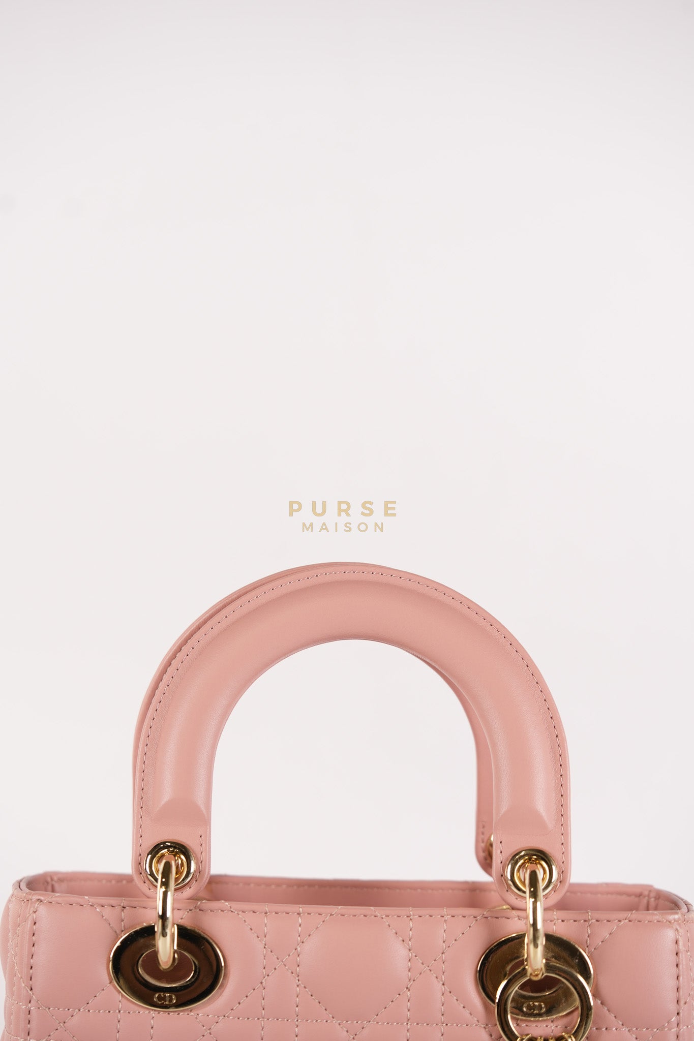Lady Dior My ABCDior Small Pink Cannage in Lambskin Calfskin Leather
